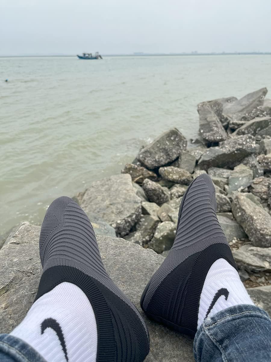 Adult Indoor House Slippers Socks Lightweight Non Slip Grip House Home Shoes for Women Men