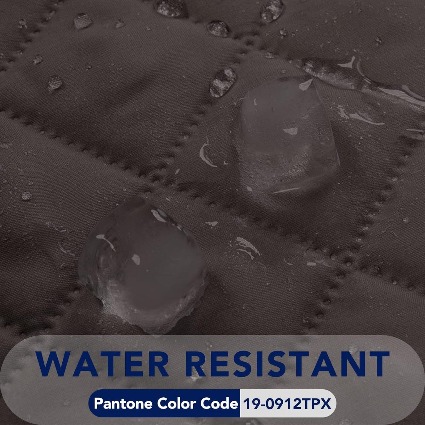 PureFit Reversible Quilted Sofa Cover, Water Resistant Medium Slipcover Furniture Protector, Washable Couch Cover with Non Slip Foam and Elastic Straps for Kids, Pets (Loveseat, Chocolate/Chocolate)