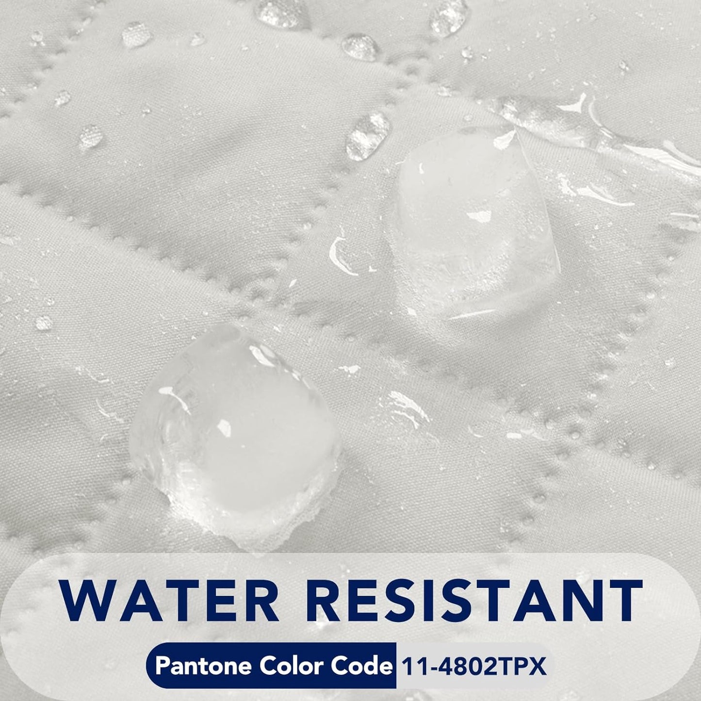 PureFit Reversible Quilted Sofa Cover, Water Resistant Slipcover Furniture Protector, Washable Couch Cover with Non Slip and Elastic Straps for Kids, Dogs, Pets (Sofa, Ivory/Ivory)