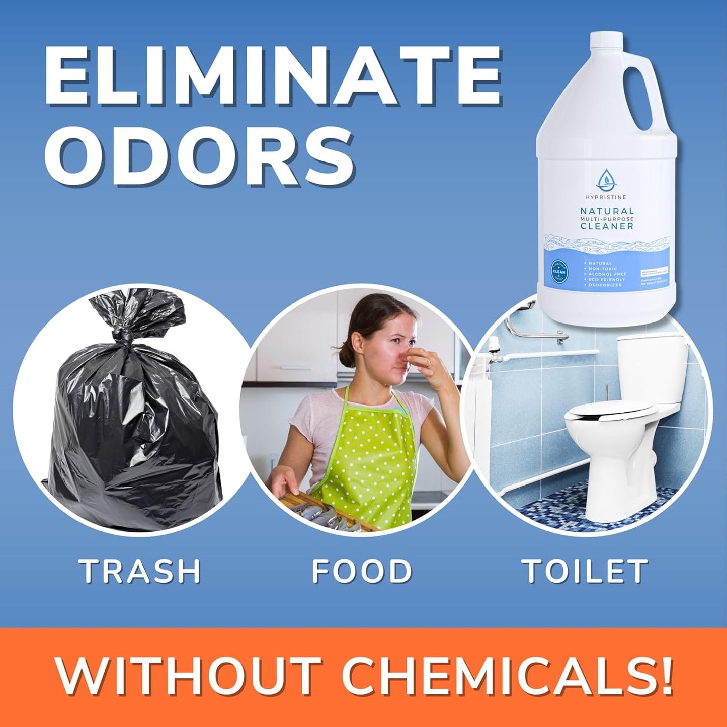 PURE Hypochlorous Acid Spray, Multi-Purpose Cleaner, Superior Shelf Life, 0% Bleach, 0% Alcohol, Food Contact Safe, Eliminate Non-Living Allergens, Remove Pet Odor, Clean Any Surface