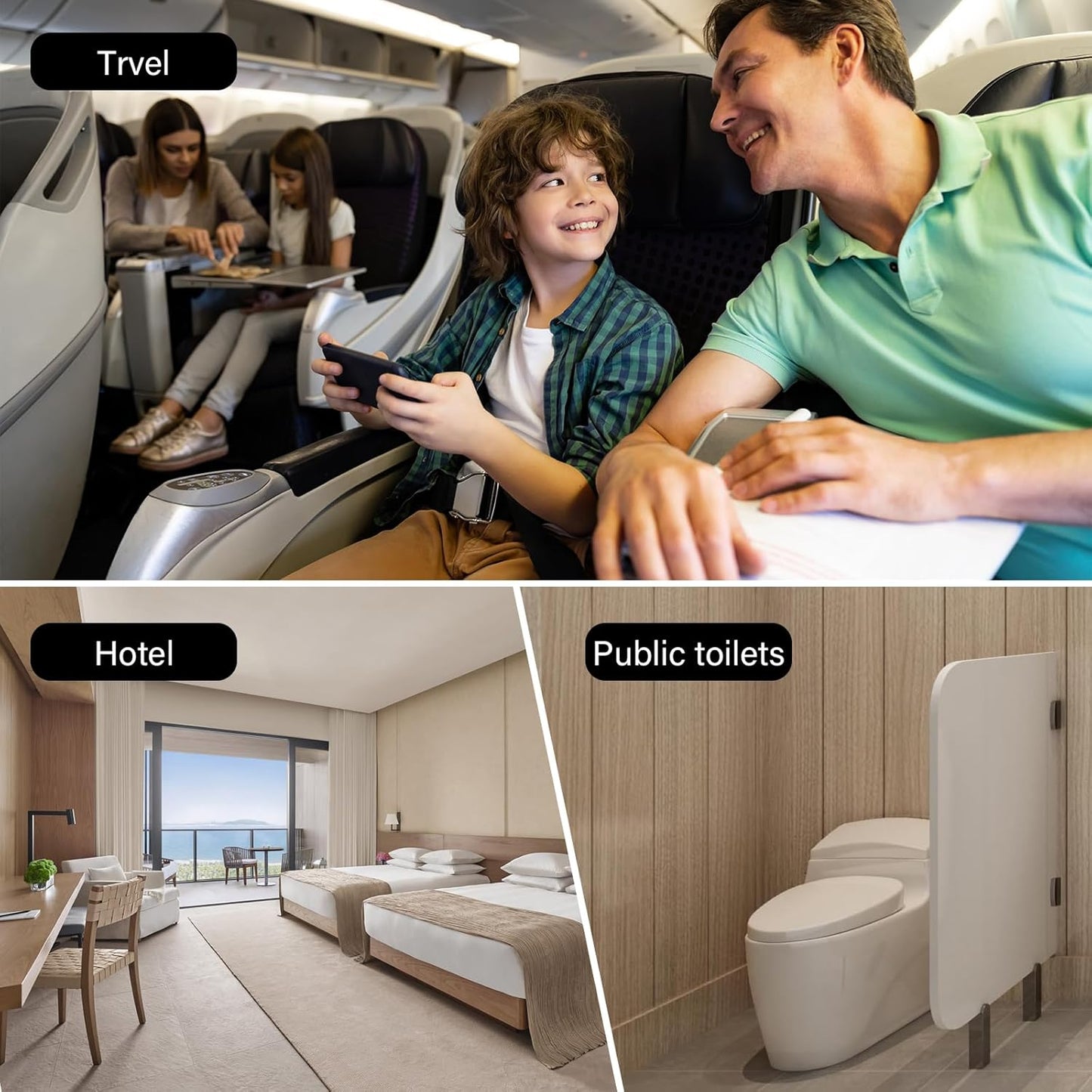 60 Pack Toilet Seat Covers Disposable, Extra Large Waterproof Toilet Cover for Toddlers & Adults, Individually Wrapped Travel Essential Portable Potty Training in Public Restrooms, Trip - Dinosaur