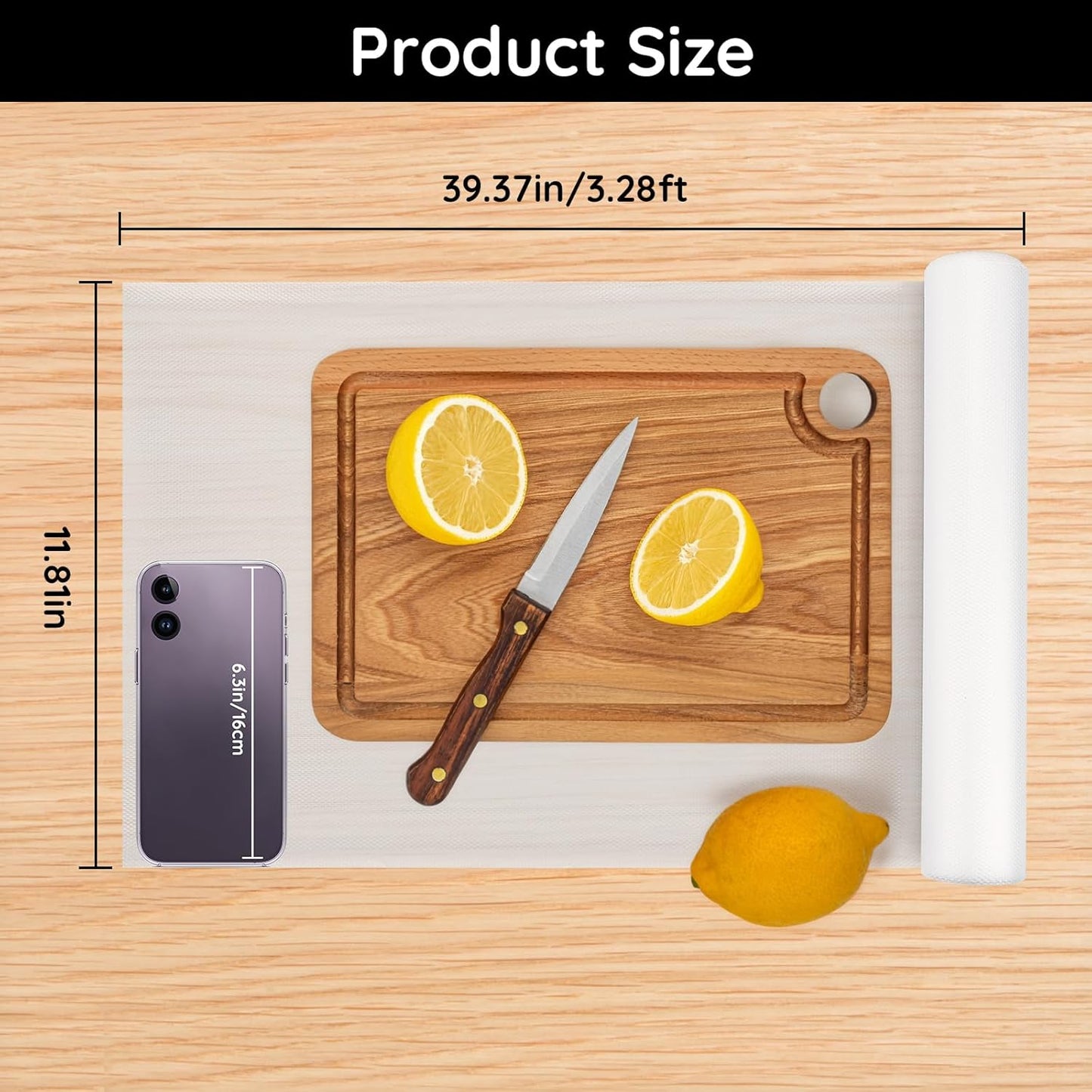 Kitchen Cabinet Liner, 11.8" W x 39" L x 0.02" T, Drawer Liners for Dresser, Non-Adhesive & Non Slip for Home and Kitchen Shelf, Drawer, Cabinet, Refrigerator, Dresser, Cupboard, RV (Argyle)