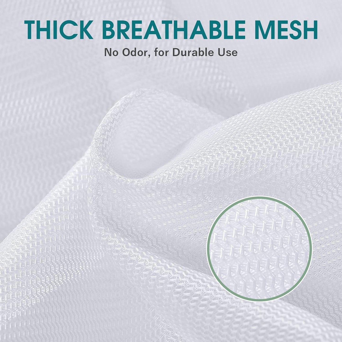 OTraki 2 Pcs Large Mesh Laundry Bags, 24X36 Inch Heavy Duty Drawstring Laundry Wash Bag, Dirty Clothes Laundry Hamper Liner Machine Washable Storage Bag for Travel Dorm Camp Hotel Beach White