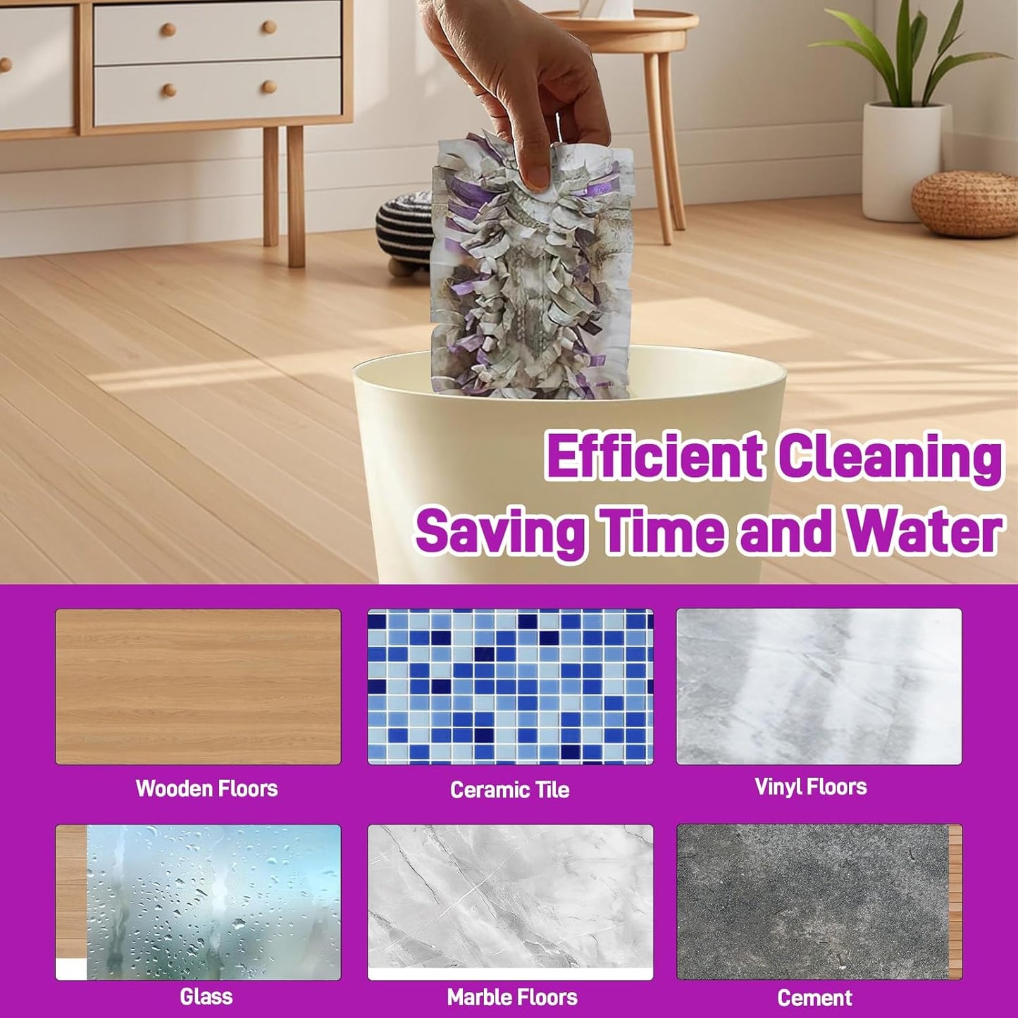 20 Pack Power Mop Pads Refills Compatible with Swiffer Power Mop Refills,Disposable Microfiber Replacement Pads for Swiffer Wet Pads Refill,Non-Washable & Unscented