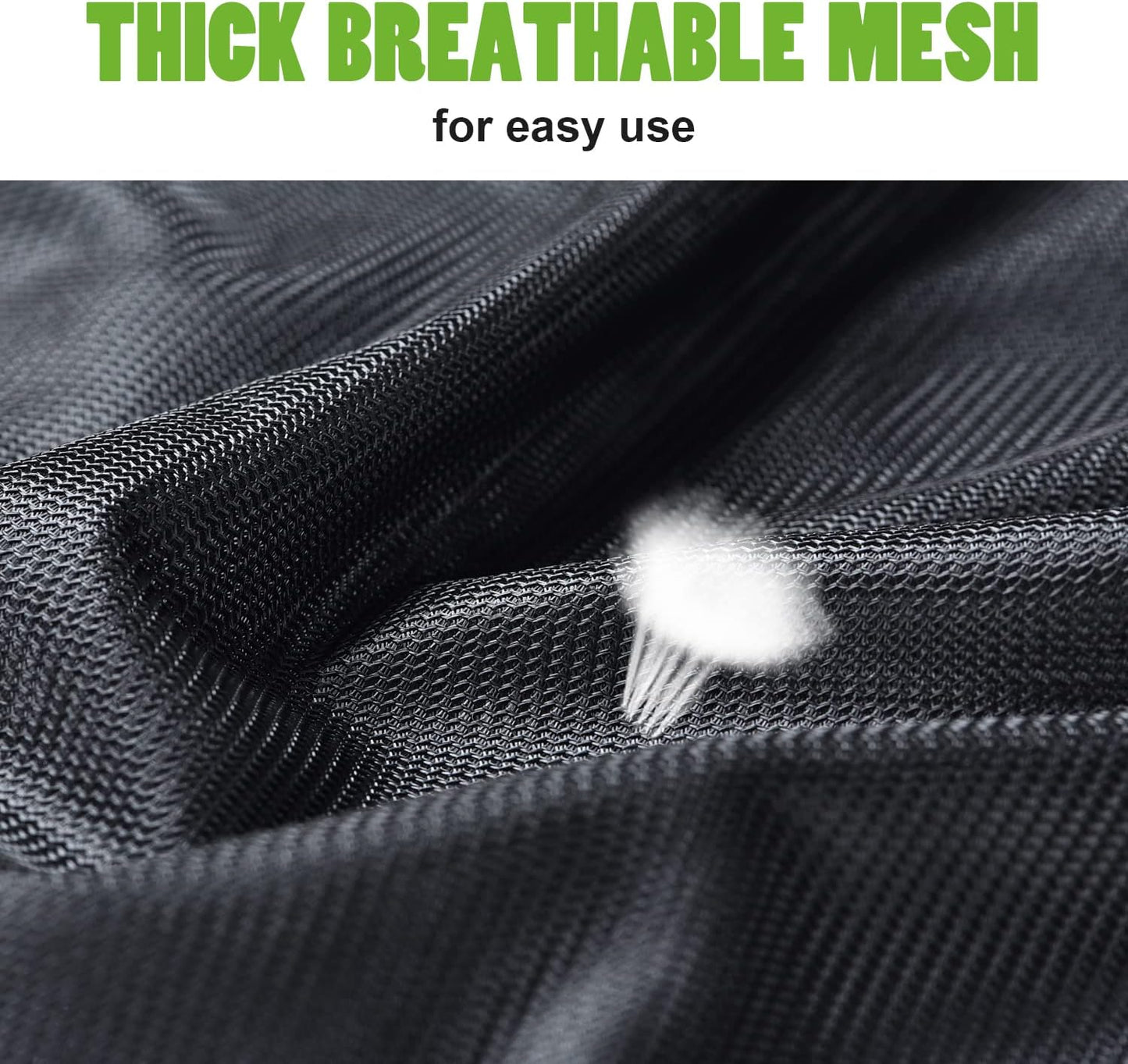 OTraki 2 Pack Large Laundry Bags 24 x 35 inch Mesh Washing Bag with Drawstring Closure Black Dirty Garment Toy Storage Bag Washable Laundry Hamper Replacement Liner for Home Dorm Hotel Beach