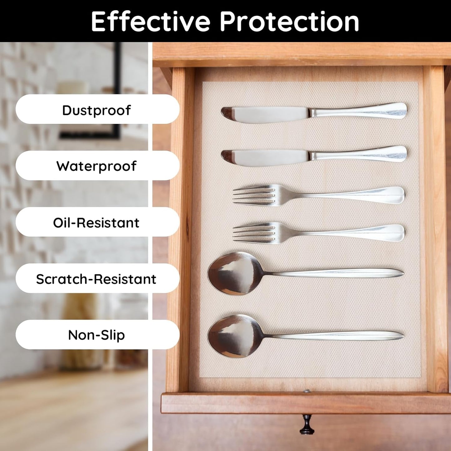 Kitchen Cabinet Liners for Shelves, 17.7" W x 197" L x 0.02" T, Non Adhesive Shelf Liner, Non Slip for Home and Kitchen Cabinets, Drawer, Refrigerator, Dresser, Cupboard, RV (Argyle)