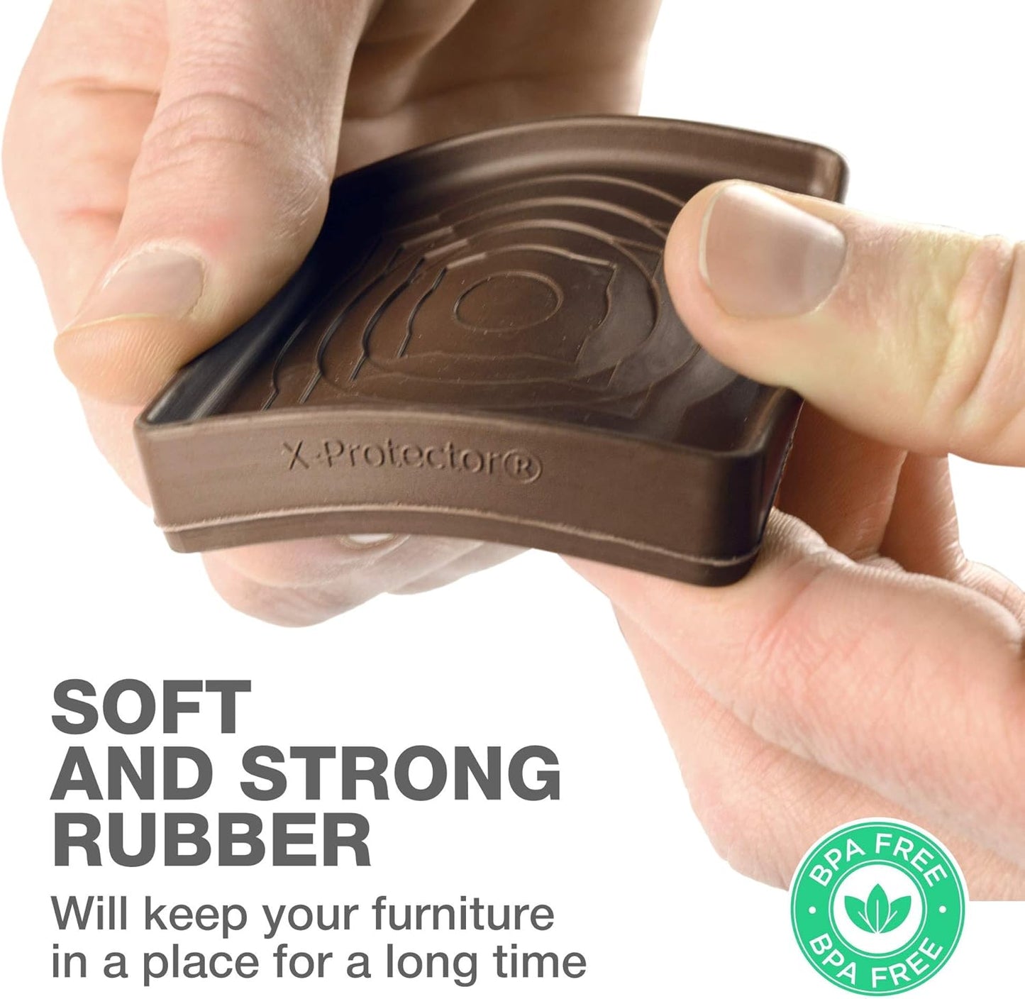 Furniture Cups X-PROTECTOR – 2" Caster Cups 4 PCS – Premium Furniture Coasters – Ideal Bed Stoppers – Non Skid Furniture Pads with a Perfect Design – Rubber Furniture Pads - Protect Any Flooring!