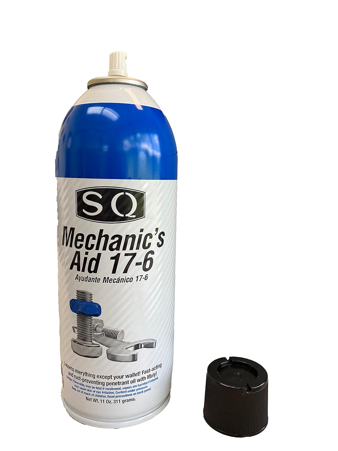 SQ Lubricant Combo, SQ Mechanic's Aid 17-6 Penetrating Catalist, 5 in 1 Multipurpose Lubricant, Silicone Lubricant Heavy Duty (2)