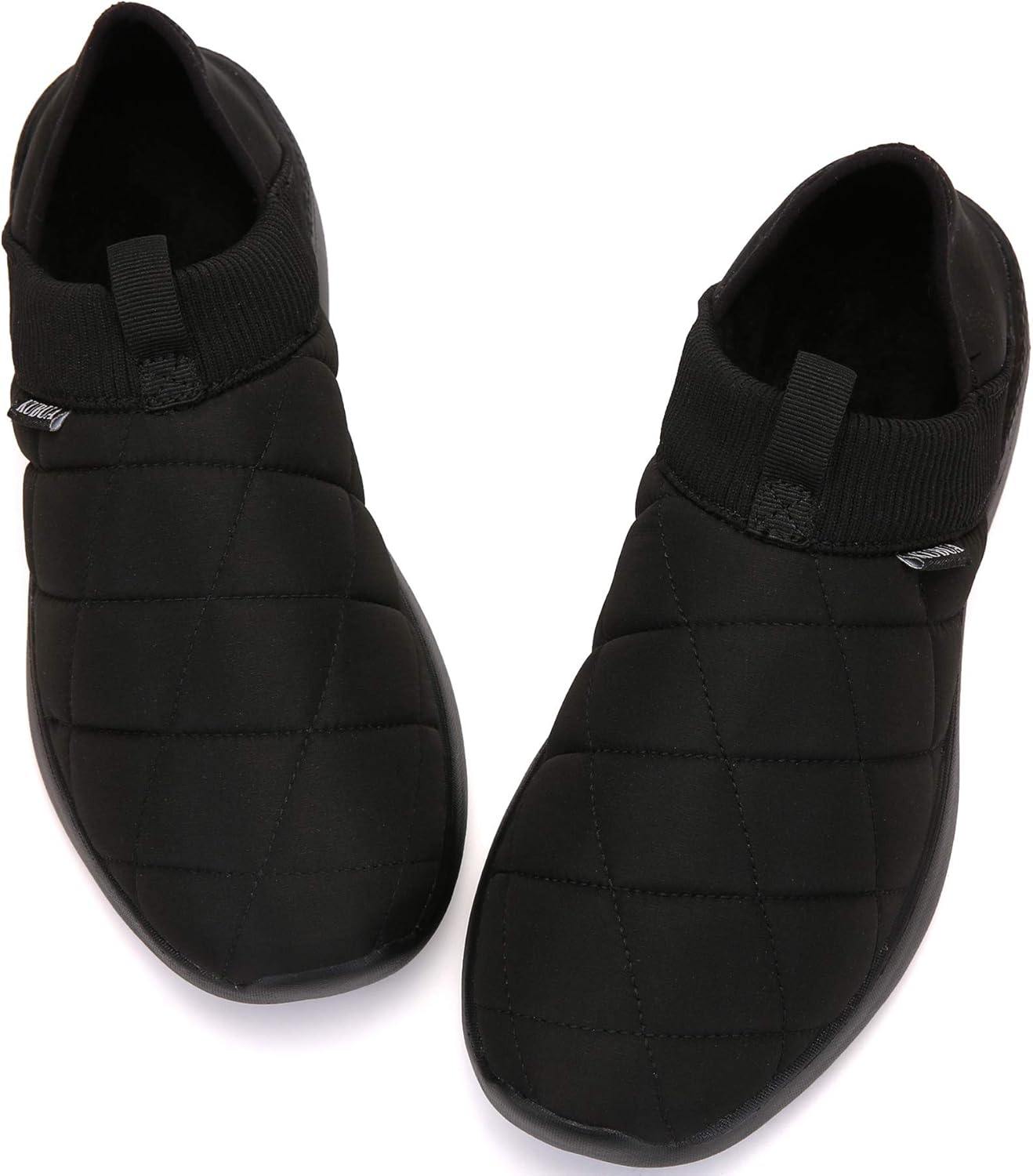 KUBUA Slippers for Men and Womens Indoor House Shoes Plush Slip on Outdoor Garden Loafers