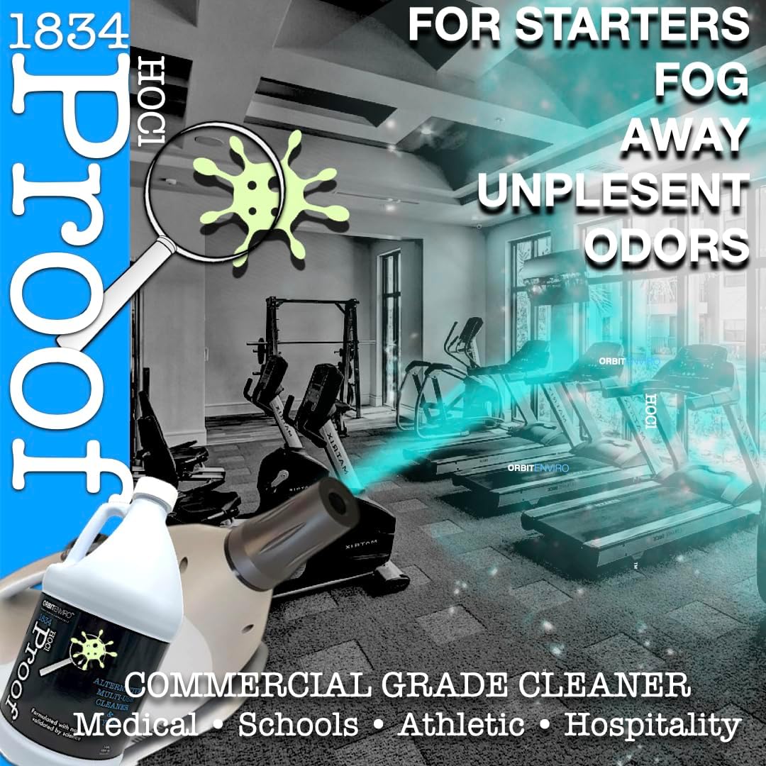 Hypochlorous Acid Cleaner | HOCl 500 PPM | Multi-Surface Cleaner for Home, Gym, Office, Pets & Commercial Use | 32 fl oz