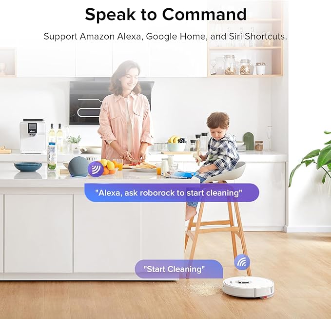 roborock Q7 Max Robot Vacuum and Mop Combo, 30-Level Water Flow Control, 4200Pa Suction, PreciSense LiDAR Navigation, No-Go Zone, No-Mop Zone, App & Voice Control, Ideal for Pet Hair