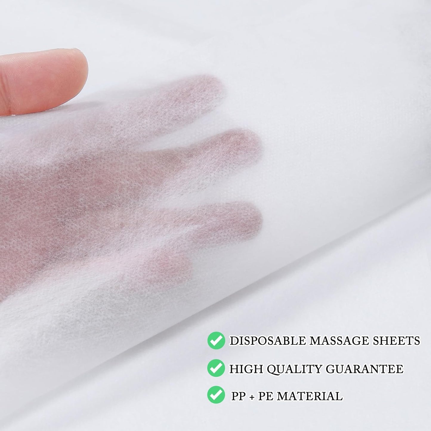 Disposable Bed Sheets 200 Pcs 31" x 71" Massage Table Sheets Non Woven Fabric SPA Bed Cover Breathable for Massage Beauty Tattoos(White)