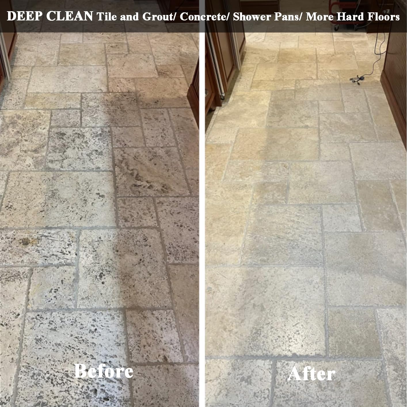 Commercial Floor Scrubber Machine with Brushes and Pads, Heavy Duty Floor Cleaner Polisher and Buffer- Deep Cleaning Tile and Grout, Hardwood Floors and Carpets without Getting on Hands and Knees