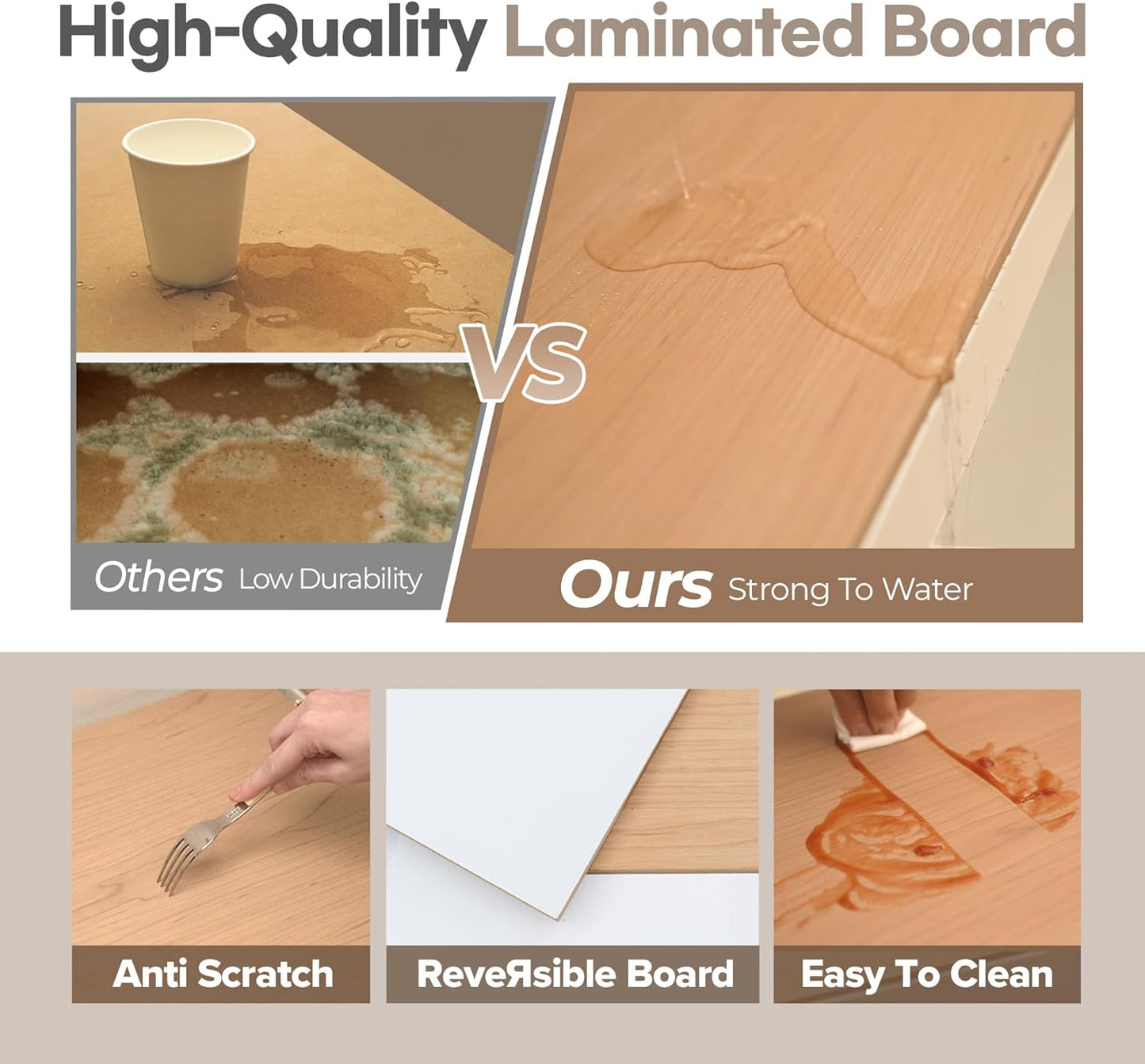 HOMEDANT House 5 Tier 24.4" W Laminated Metal Shelving Unit Adjustable Storage Utility Rack Heavy Duty Shelves Organization Multipurpose Shelf Kitchen Garage Pantry Closet 10 Pack