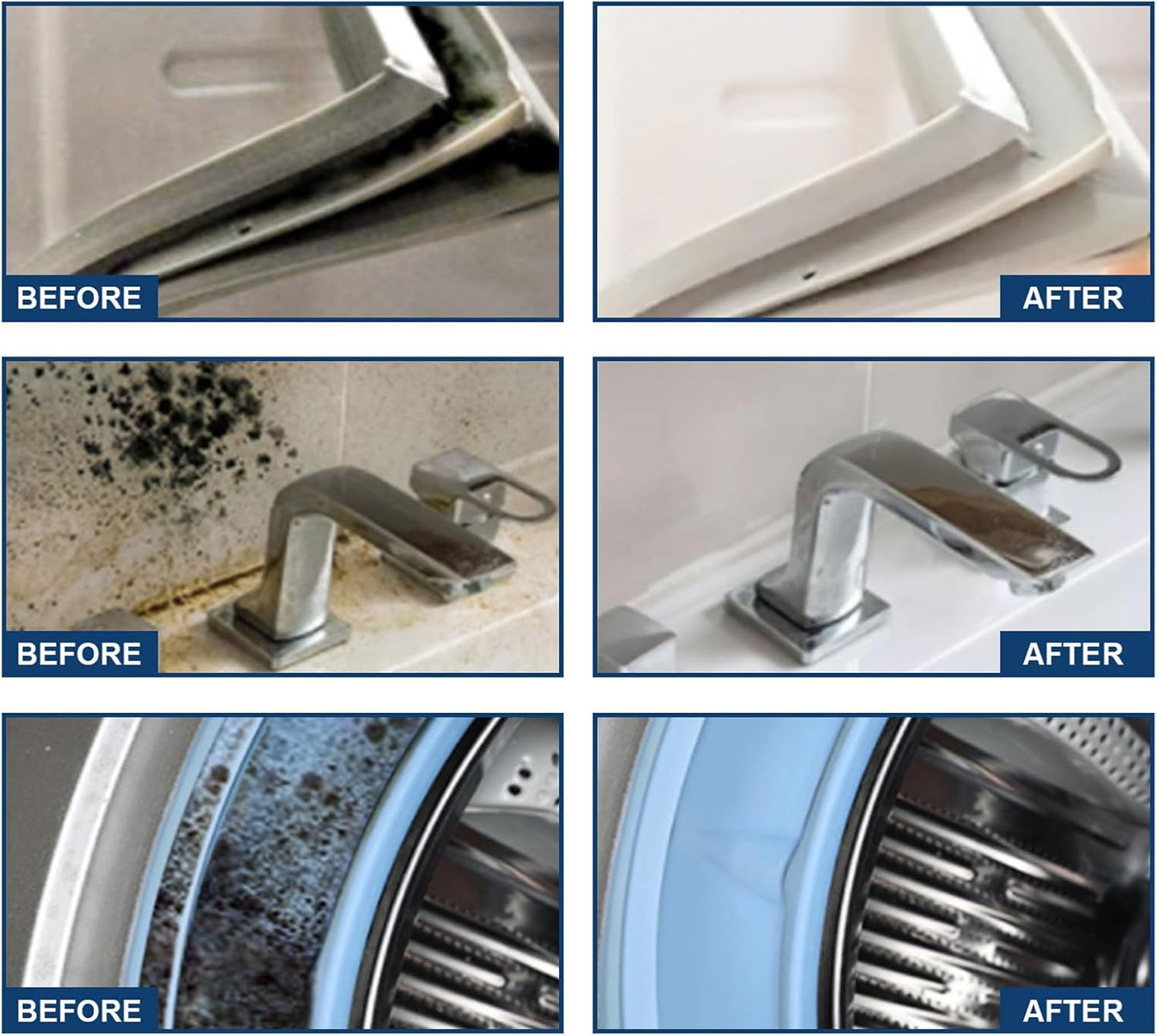 Mould Cleaner Spray Powerful Foam Cleaning Spray | Multi-Surface Fast-Acting Stain Remover for Kitchen, Bathroom, Wall and Tile Cleaning, No Scrubbing Required (1, 2.04oz)