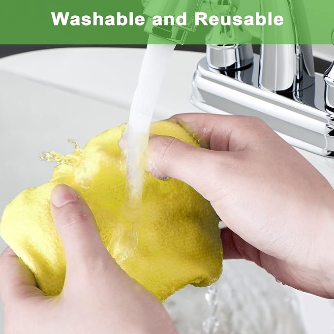 Frienda 2 Set Windshield Cleaner Tool Inside Car Windshield Cleaning Wand Auto Window Cleaner with Detachable Handle, 8 Reusable Microfiber Pads and 2 Spray Bottles for Car Interior(Gray, Yellow)