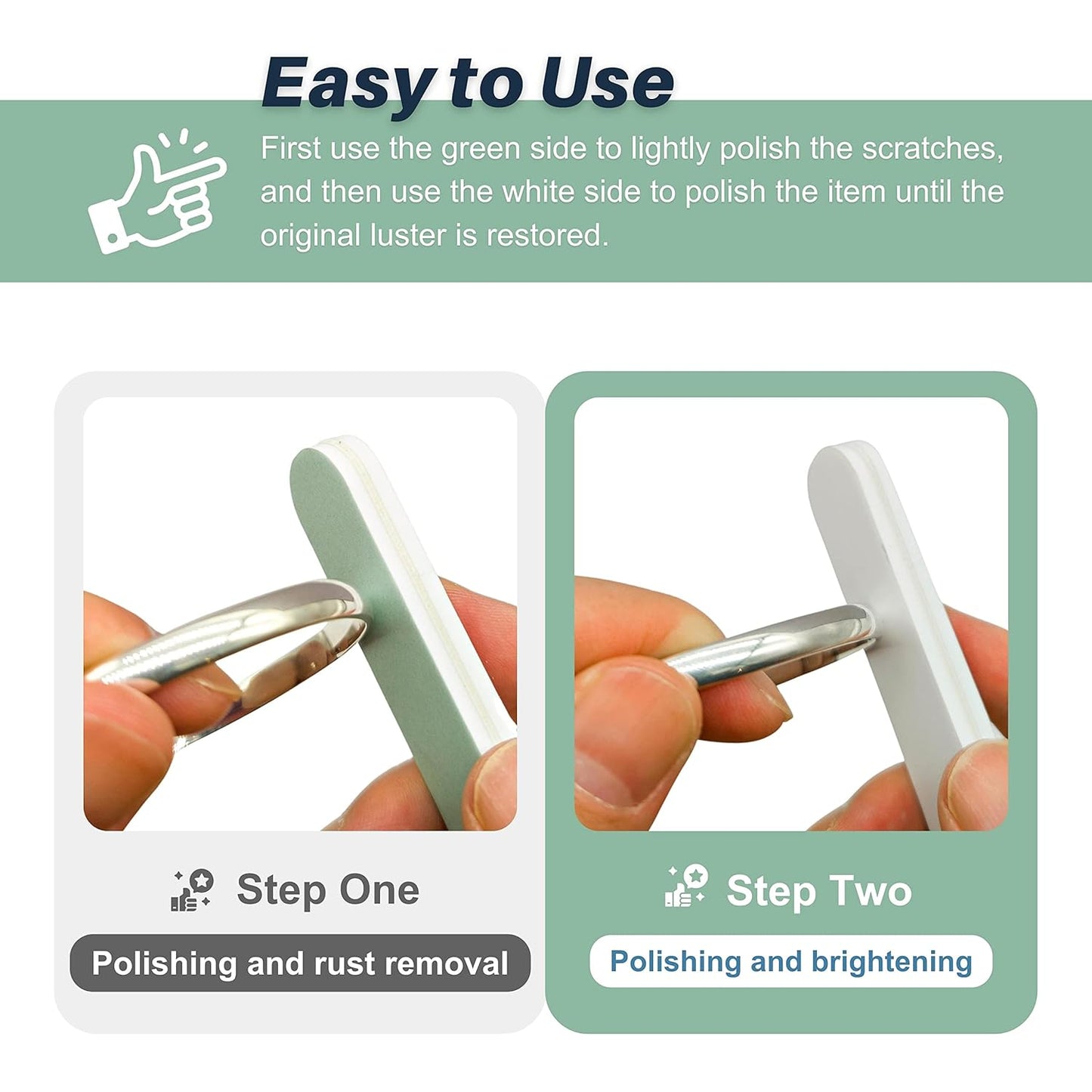 CATIFLIN 20pcs Scratch Removal Silver Polish Sticks, Double-Sided Sanding Sticks, Polishing Sticks for Gold, Rose Gold, Copper, Brass, Alloy and Other Jewelry, Watches, Cell Phones (3.54", 9cm)