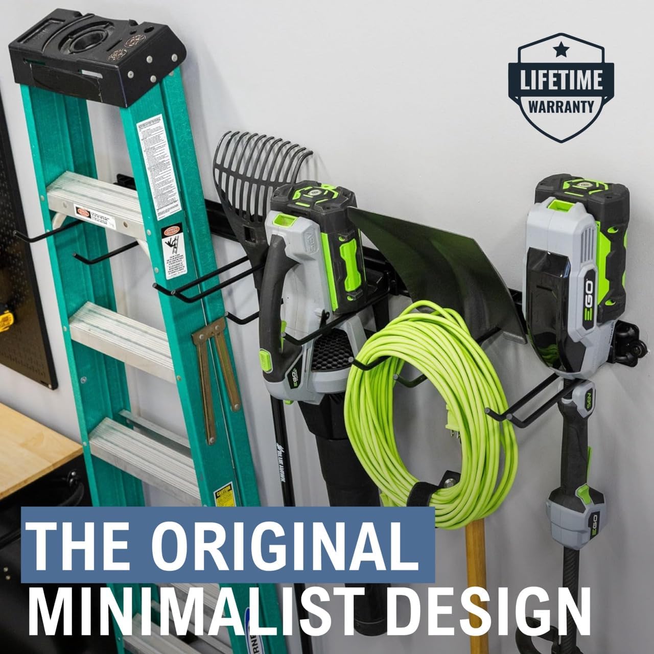 StoreYourBoard Garage Tool Organizer Wall Mount – Heavy Duty Garage Wall Organizer for Garage Organization and Storage, Broom Holder Wall Mount for Gardening Tools & Yard Tools – 48" Holds 450 lbs