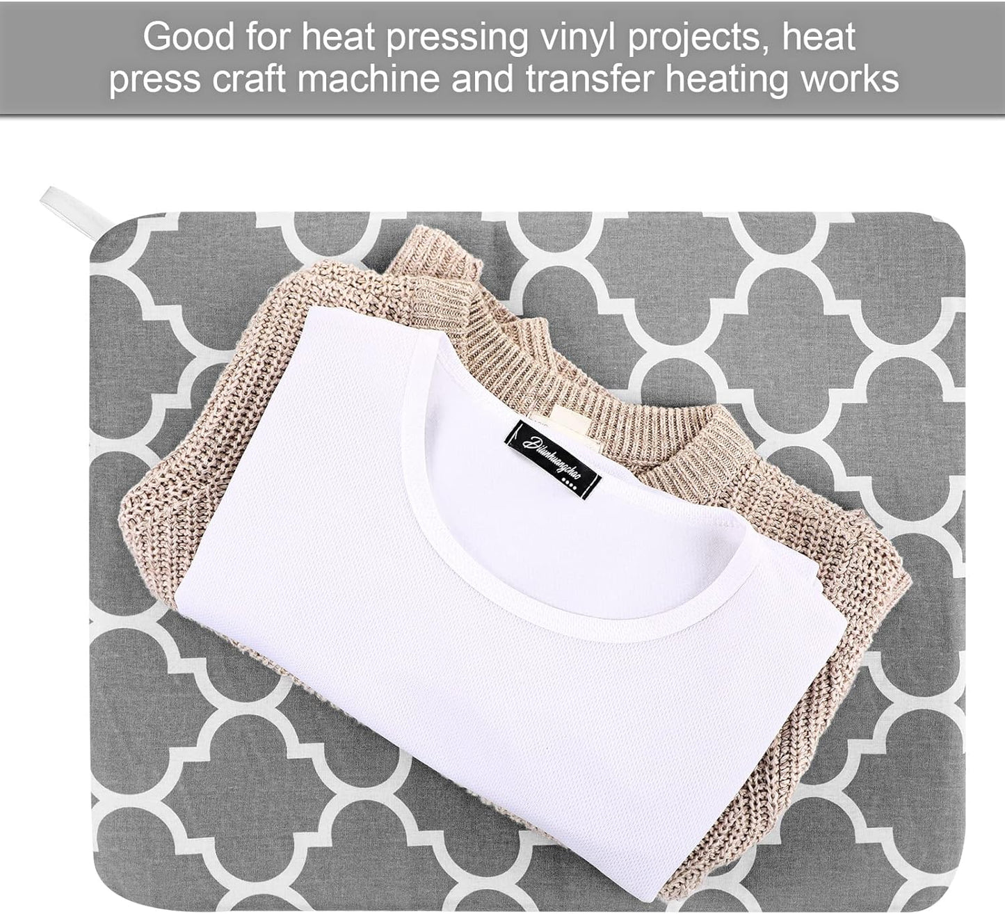 3 Pcs Heat Press Mats Compatible with Easypress 2 / Easypress Easy Press Mat Protective Resistant Double Sides Applicable Ironing Insulation for HTV Iron on Projects(Lantern Pattern)