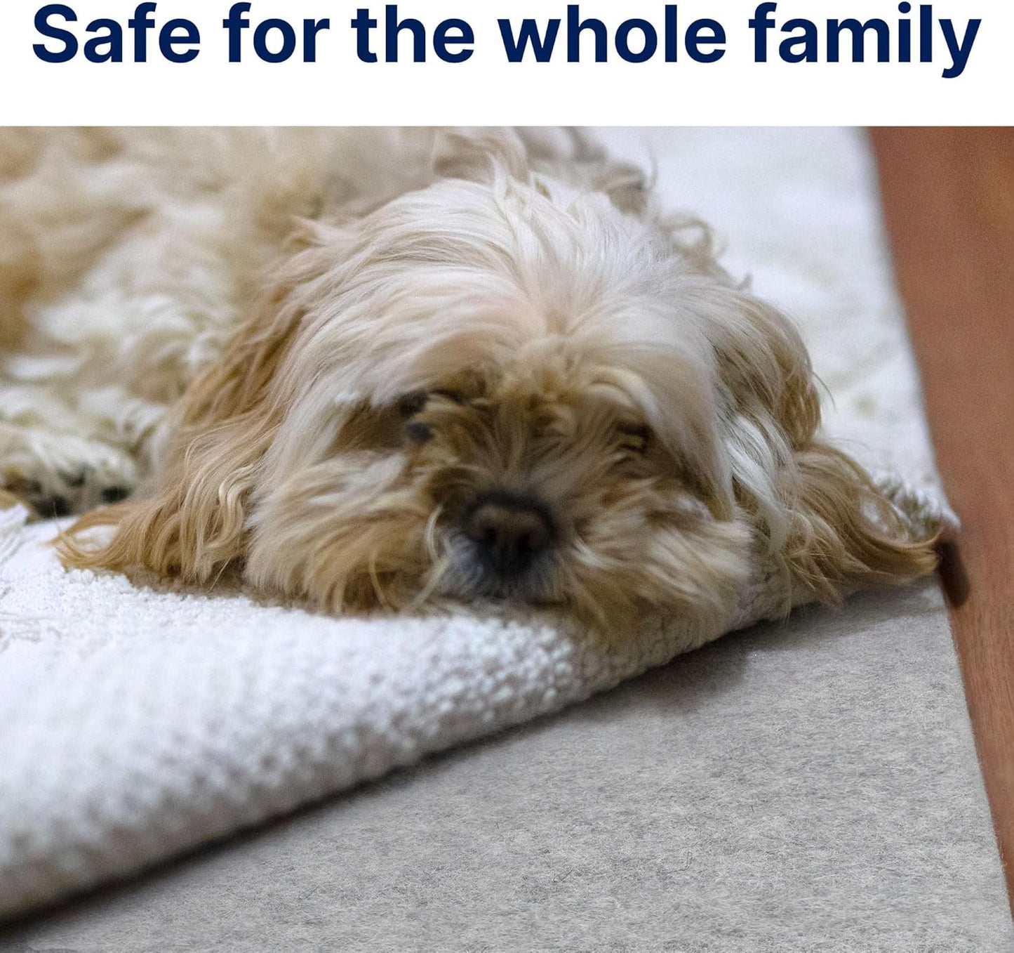 RUGPADUSA - Eco-Plush - 5'x7' - 1/4" Thick - 100% Felt - Premium Cushioned Rug Pad - Available in 3 Thicknesses, Many Custom Sizes