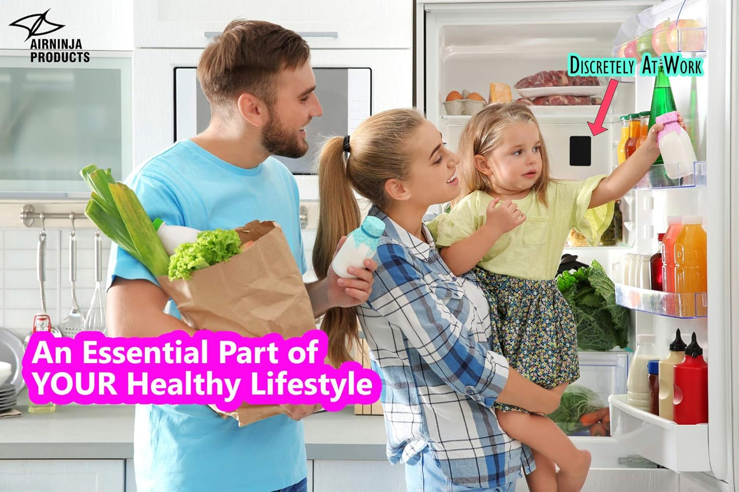 Fridge Deodorizer - Natural Refrigerator Deodorizer Odor Eliminator - Beats Baking Soda and Bamboo Charcoal Air Purifying Bags - Activated Carbon Odor Absorber for Fridge & Freezer (2 pk)