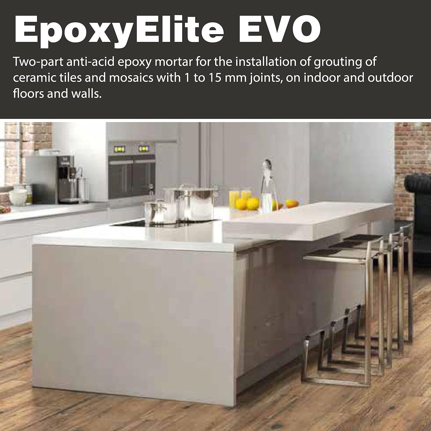 Tile Doctor EpoxyElite EVO 11 lbs./5 kg. Bucket of Litokol Beige 3 Epoxy Tile Grout TMPEEEVO002, Floor Tile or Wall Tile Grout for Pools, Kitchens, Spas, Bathrooms, Showers, and More