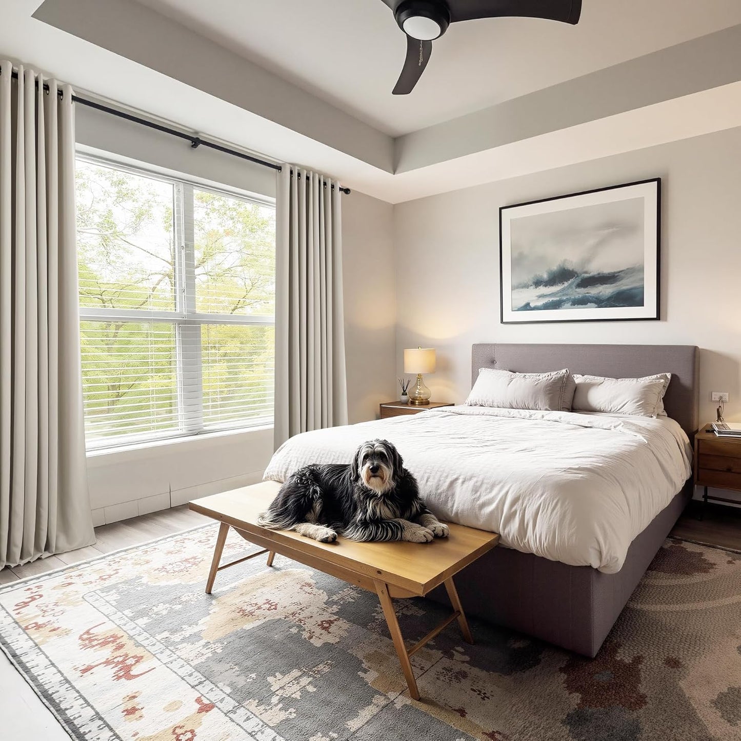 PONY DANCE Cream Blackout Curtains for Bedroom 63 Inch Length 2 Panels Set, Thermal Insulated Energy Saving Grommet Top Window Treatment Drapes for Living Room, W34 x L63 Inch