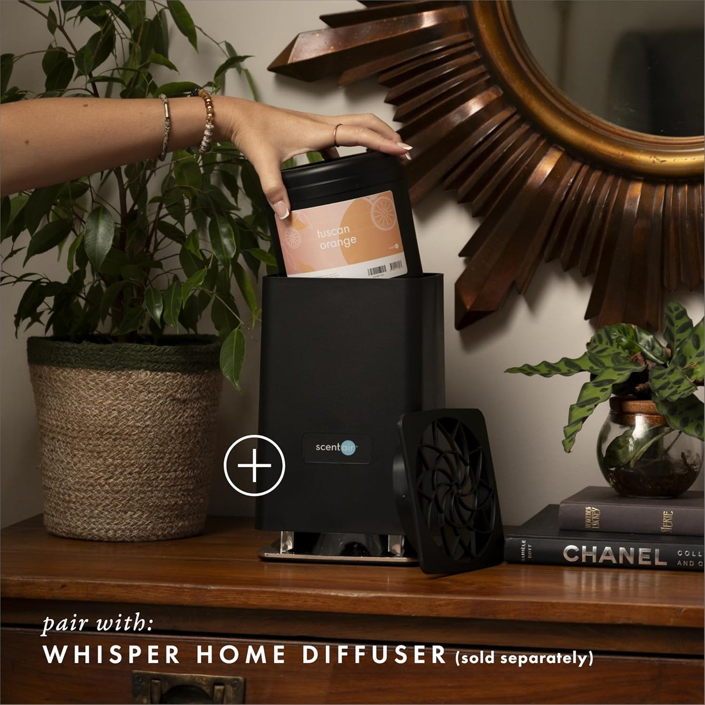 ScentAir Whisper Home Monthly Plug-in Refill, Fragrance Cartridge for Home and Office, Tuscan Orange