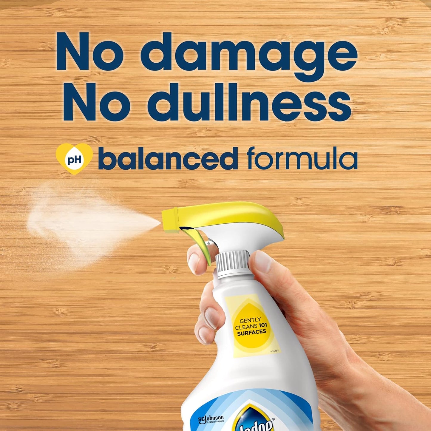 Pledge pH-Balanced Multisurface Cleaner Spray for Everyday Care, Fresh Citrus Scent, 25oz