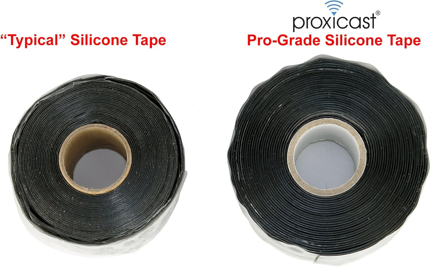 Proxicast Pro-Grade Extra Strong 30mil Weatherproof Self-Fusing Silicone Rubber Sealing Tape For Outdoor Antenna Coax & Electrical Cables, Hose/Pipe Leaks & Emergency Repairs (1.5" x 15' roll) - Green