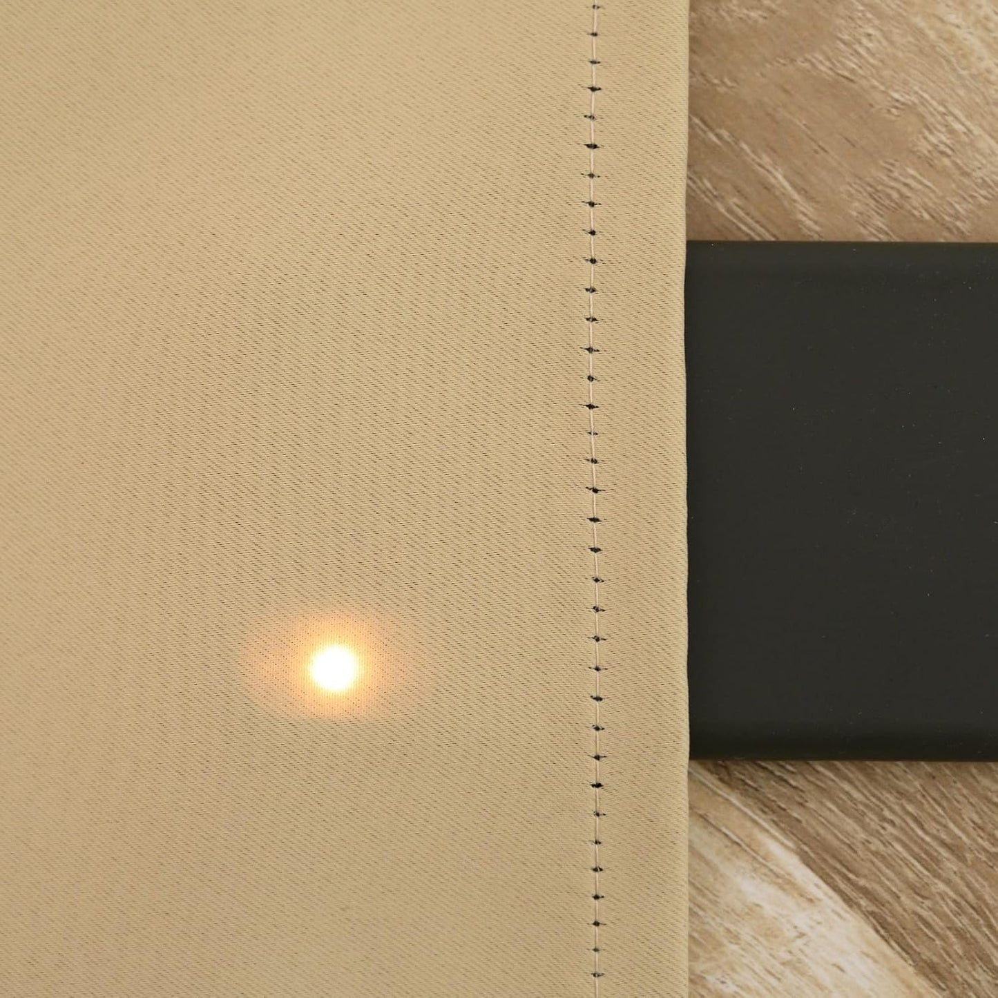 Pickluc Cafe Half Window Curtain - 36 Inch Rod Pocket Kitchen Curtain, Blackout for Small Window, 2 Panels, 30" Wide x 36" Length, Ivory