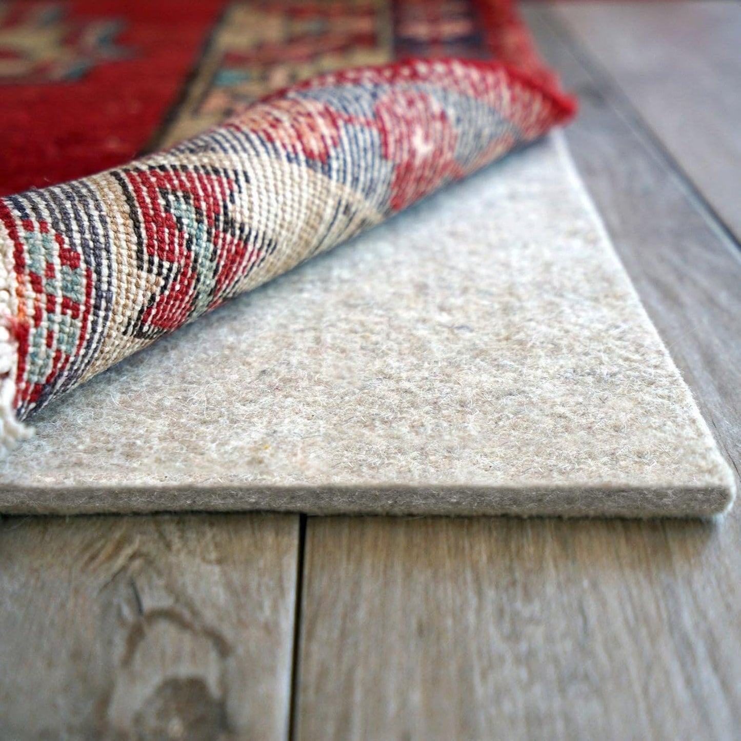 RUGPADUSA - Eco-Plush - 5'x8' - 1/4" Thick - 100% Felt - Premium Cushioned Rug Pad - Available in 3 Thicknesses, Many Custom Sizes