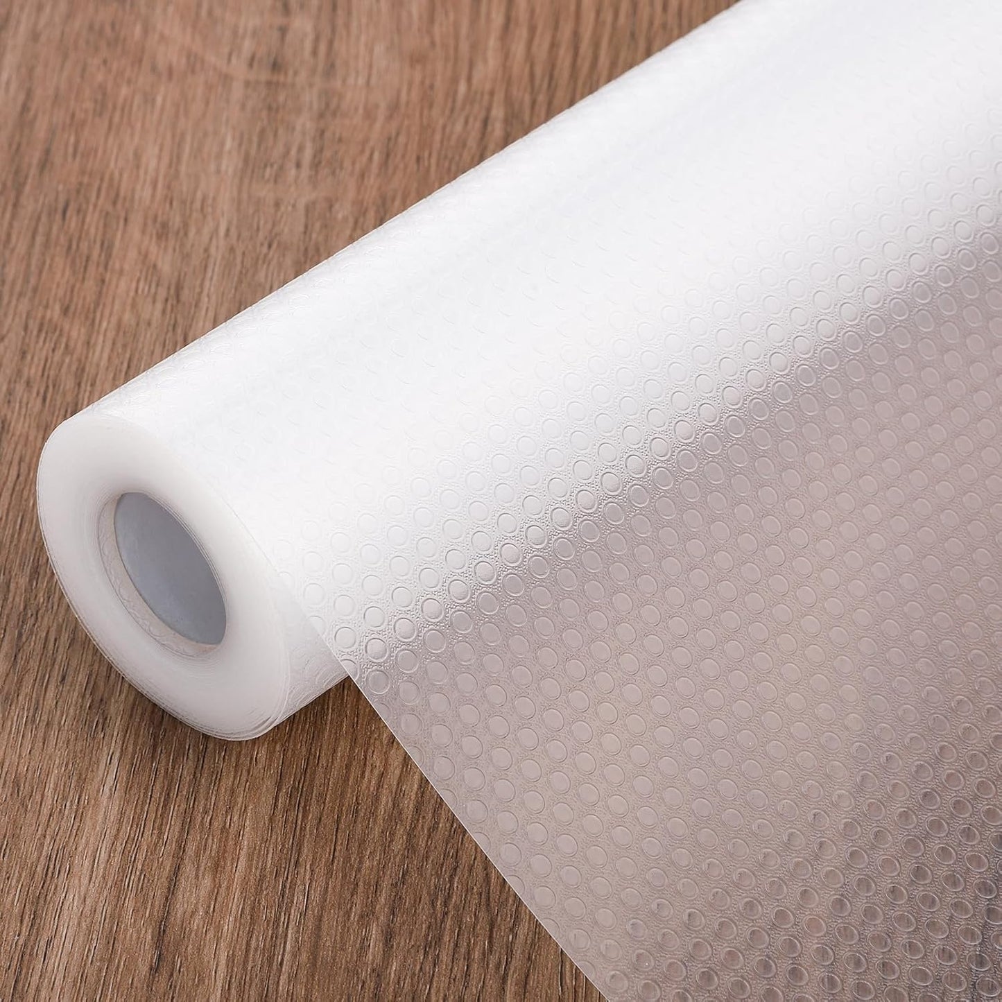 Kitchen Cabinet Liners for Shelves, 17.7" W x 197" L x 0.03" T, Non Adhesive Shelf Liner, Non Slip for Home and Kitchen Cabinets, Drawer, Refrigerator, Dresser, Cupboard, RV (Polka Dot)