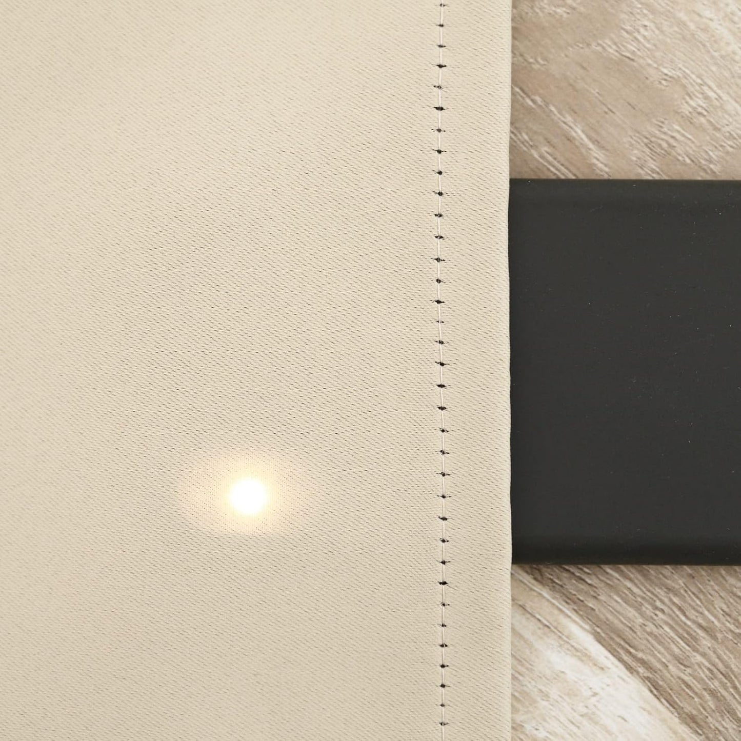 Pickluc Cafe Curtain (Half Window Curtain) 24 Inches Length, Rod Pocket Kitchen Curtain, Short Blackout Curtain for Small Window, 30" Wide and 24" Long, 2 Panels, Ivory