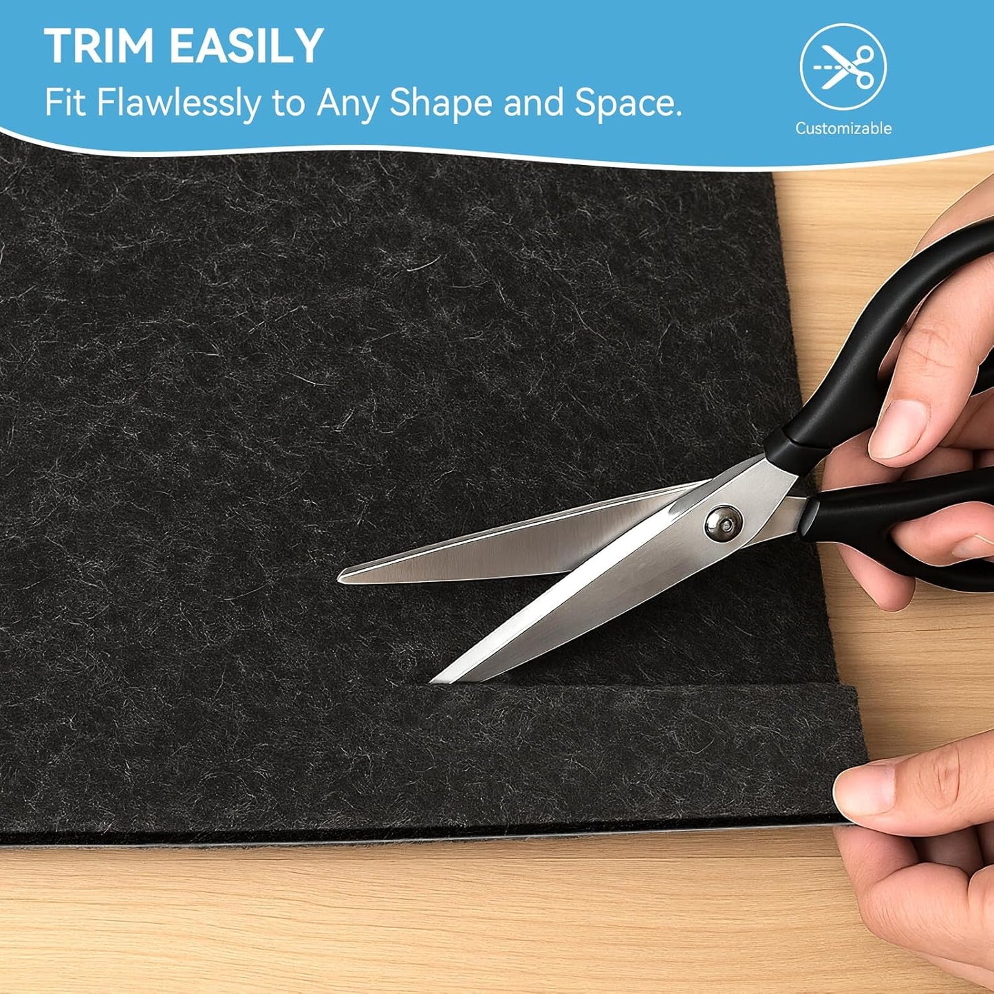 Warmstar 3x5 FT Non Slip Rug Pad,100% Waterproof Felt Rug Pad for Hardwood Floors,1/2” Thick Soft Carpet Pad with Natural Rubber Backing, Secure Grip & Floor Protection