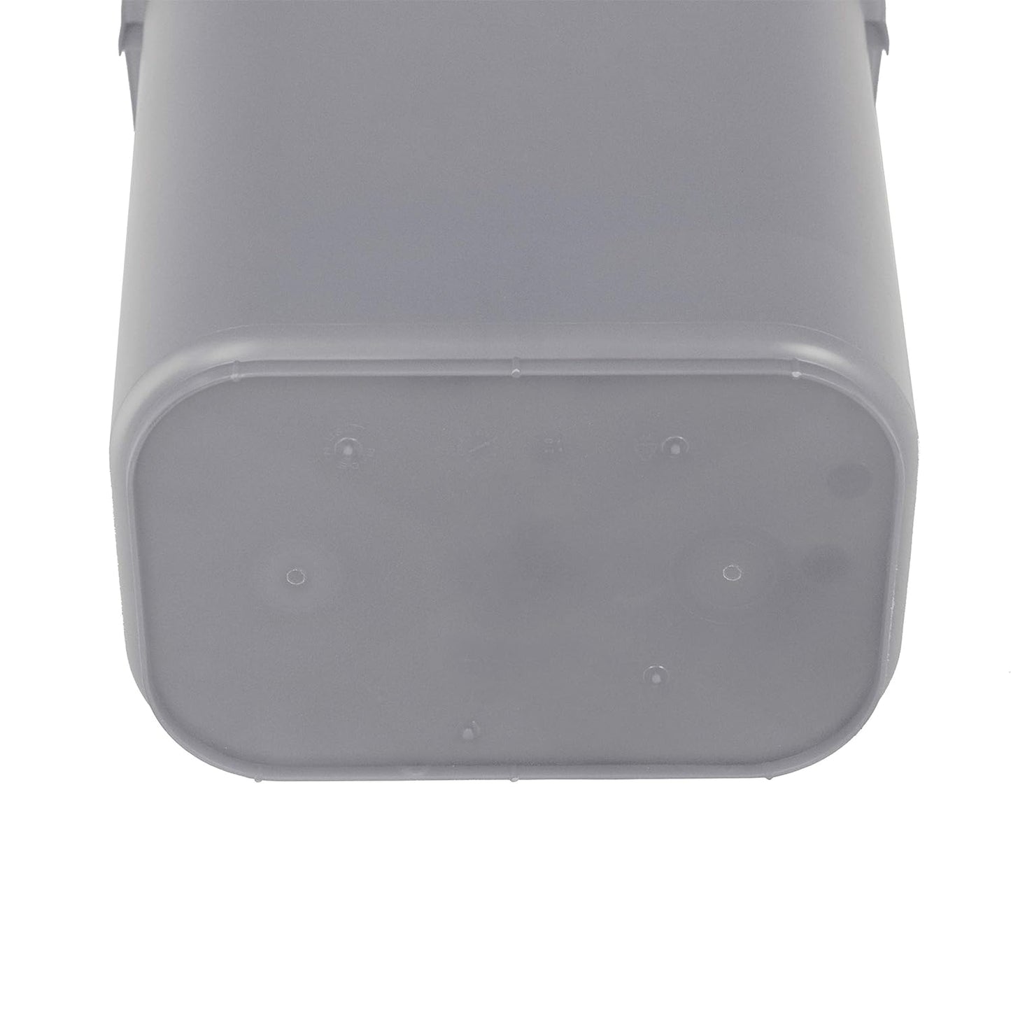 Amazon Basics Rectangular Commercial Office Wastebasket, 10 gallons (Pack of 1), Grey (Previously AmazonCommercial brand)