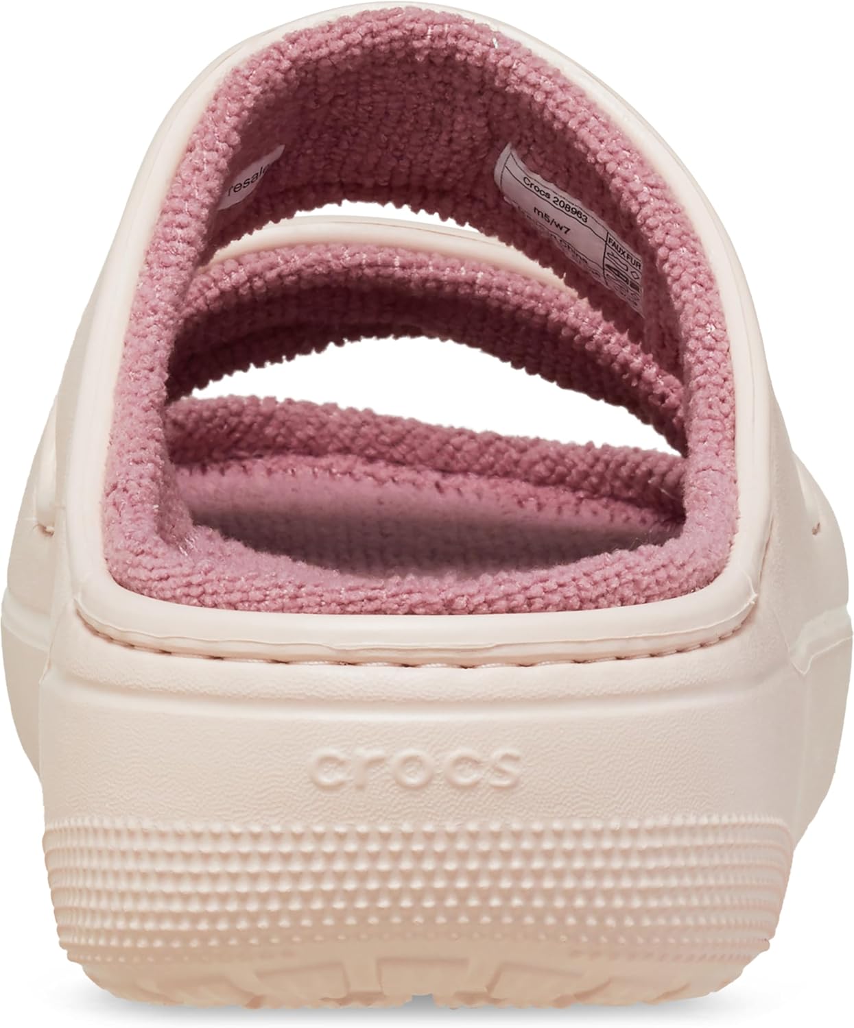 Crocs Unisex Adult Classic Cozzzy Towel Sandals, Fuzzy Slippers and Slides