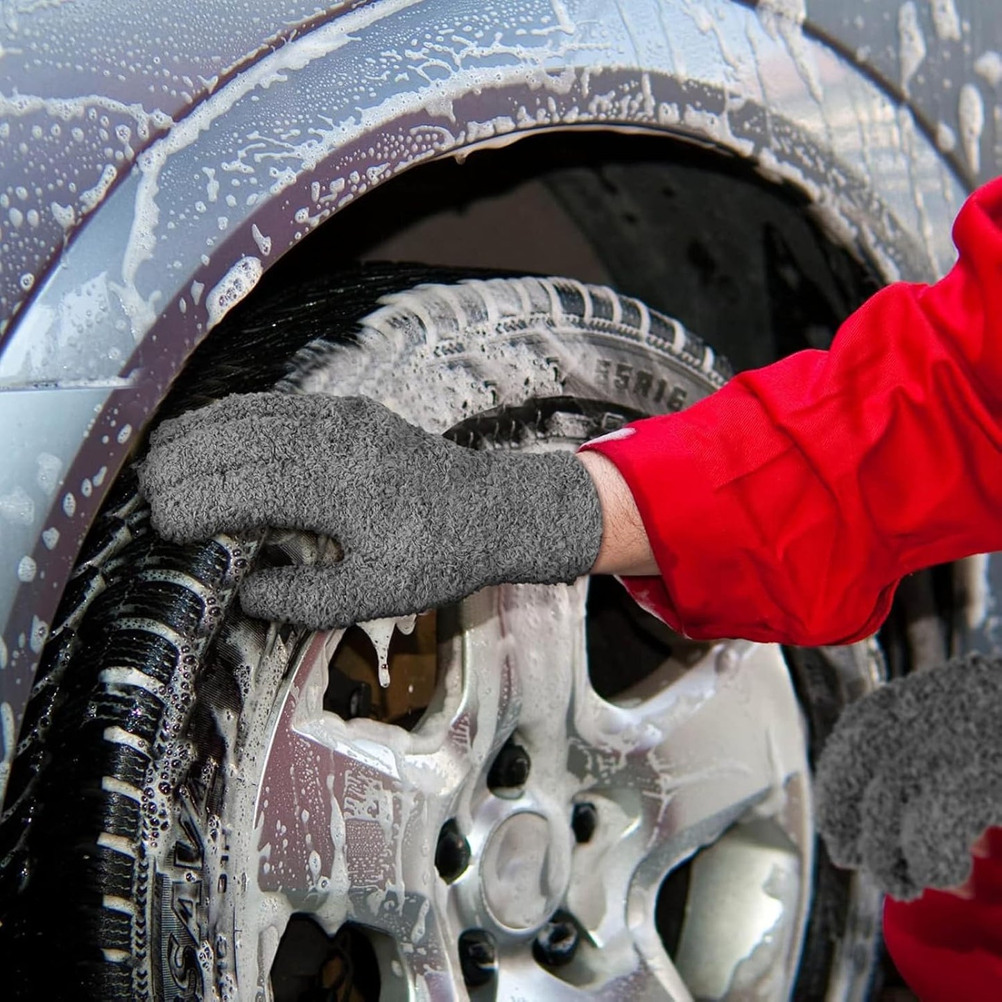 Bencailor 6 Pairs Microfiber Dusting Gloves, Dusting Cleaning Gloves Microfiber Gloves for Plants House Blinds Car Dust Mitt (Vintage Color,Medium)