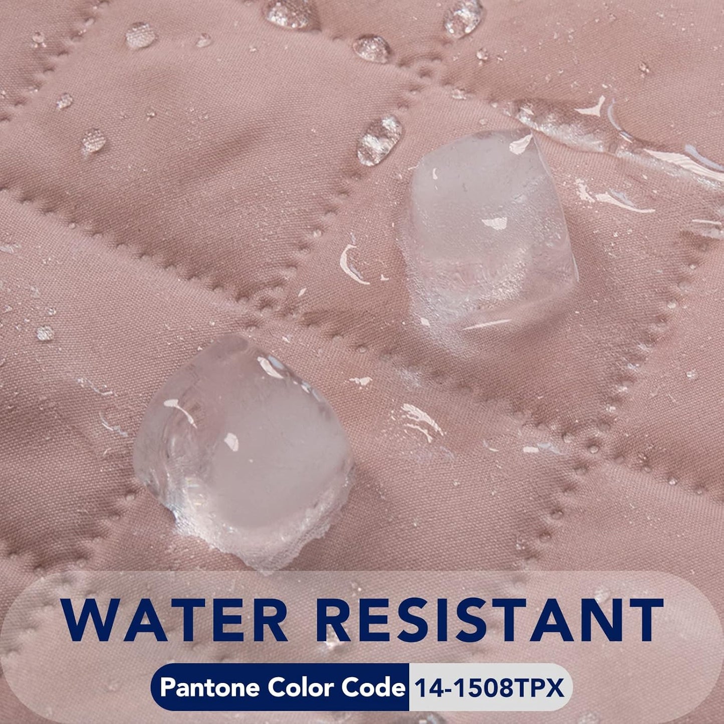 PureFit Reversible Quilted Sofa Cover, Water Resistant Slipcover Furniture Protector, Washable Couch Cover with Non Slip Foam and Elastic Straps for Kids, Dogs, Pets (X Large, Pink/Beige)