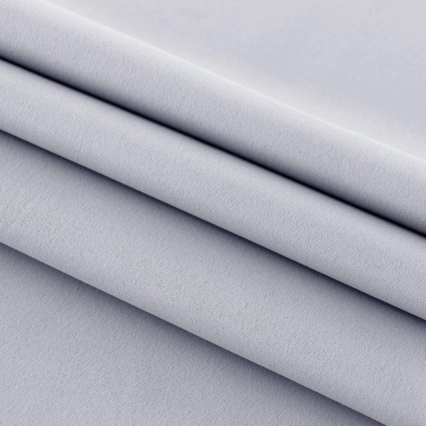 DWCN French Door Curtains – Rod Pocket Thermal Blackout Curtain for Doors with Glass Window, Kitchen and Patio Doors for Privacy, 25 X 40 Inches Long, 1 Curtain Panel with Tieback,Silver Grey