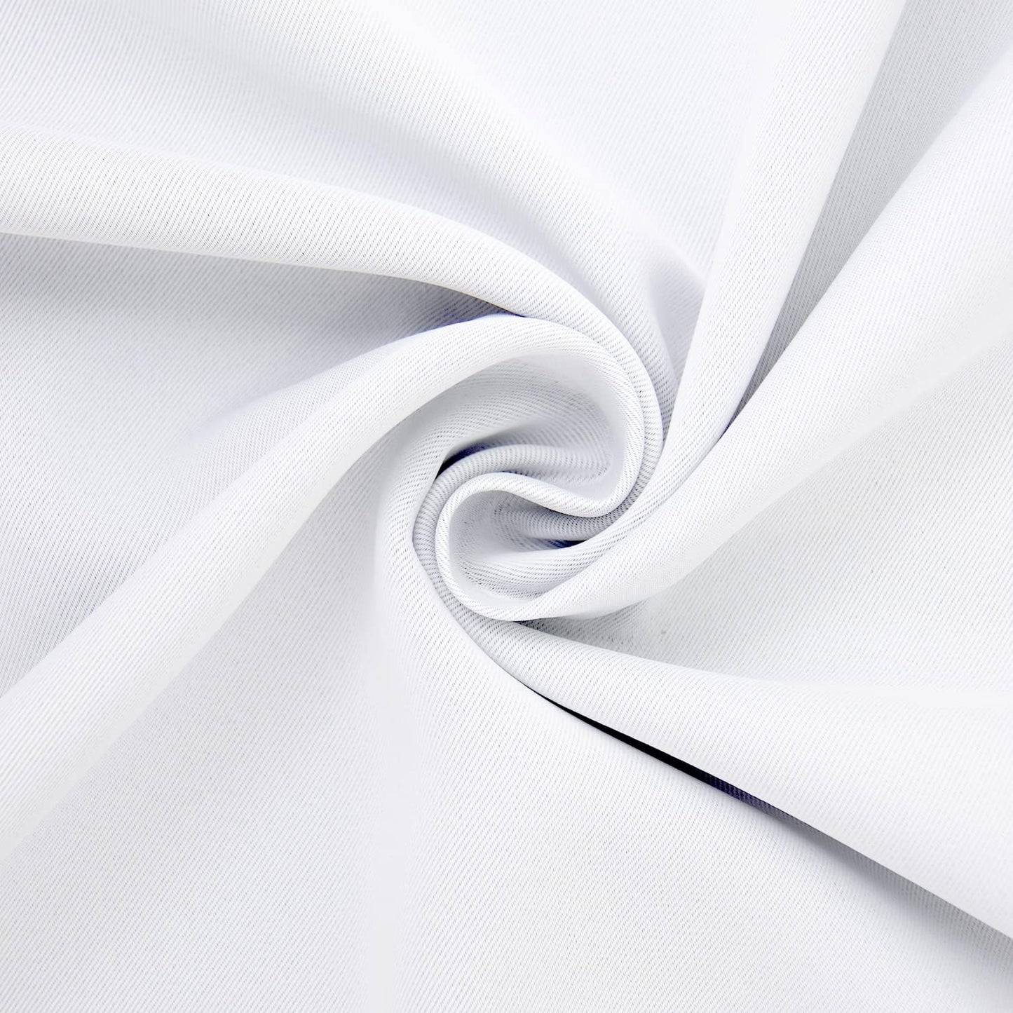 BGment Short White Curtains 36 Inches Length - Rod Pocket 42 Inch Width Privacy Window Treatments Drapes for Kitchen Cafe Bathroom, 2 Panels, 42 x 36 Inch