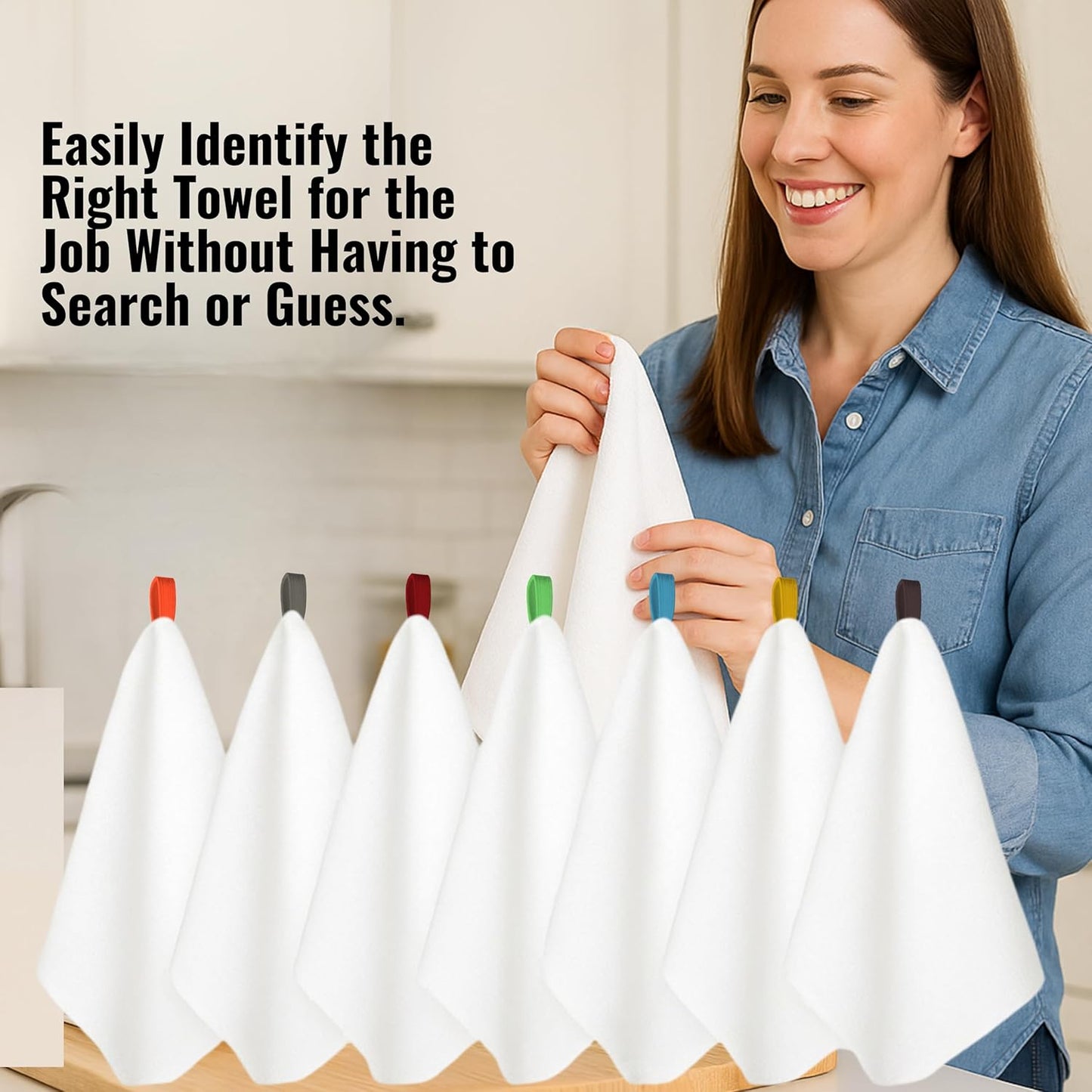 7-Pack Flat Flour Sack Towels – 100% Cotton Kitchen Dish & Tea Towels for Crafting, Embroidery, Baking & Bread Proofing – Thick, Absorbent, Quick-Drying – White (28x28)