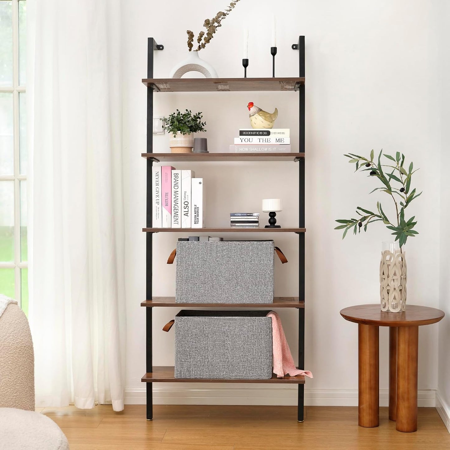 GRANNY SAYS Storage Baskets for Shelves, Closet Organizer Bins, Clothes Storage Bins with Metal Frame, Extra Large Baskets for Organizing and Storage, Collapsible, Gray, 2-Pack