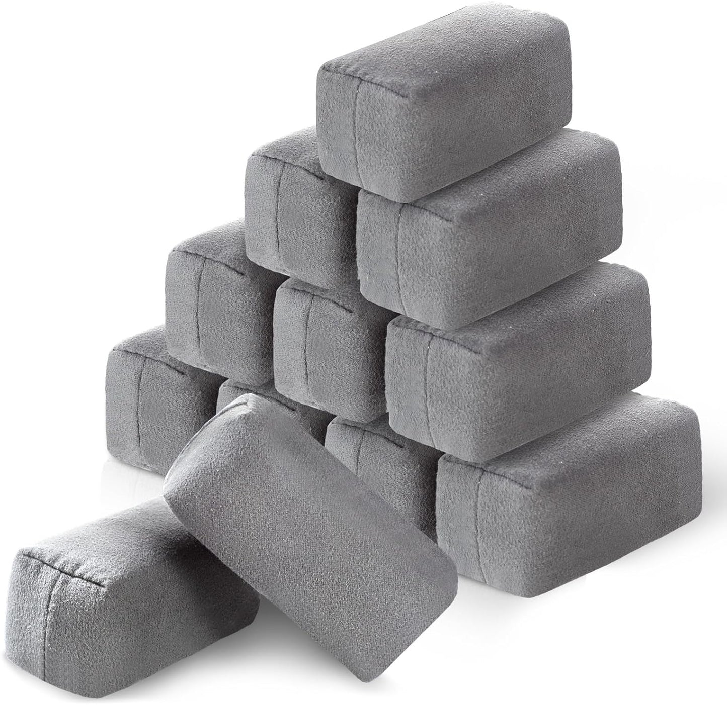 Riakrum 12 Pack Microfiber Applicator Pads Suede Car Detailing Sponge Ceramic Coating Applicator Pads Coating Sponge for Cars Graphene Metal Plastic Trim Ceramic Spray Applying Wax