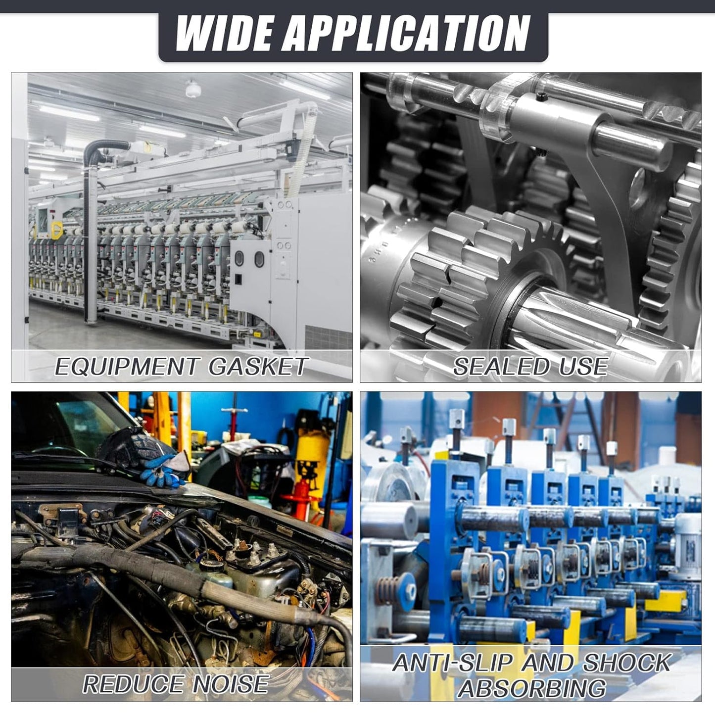 Adhesive Rubber Strips Neoprene Rubber Sheets, Rolls & Strips with Adhesive Backing Rubber Pads Self Stick Seal Gasket Sticky Back for Matting Padding - 1" Wide x 1/16" Thick x 20' Long