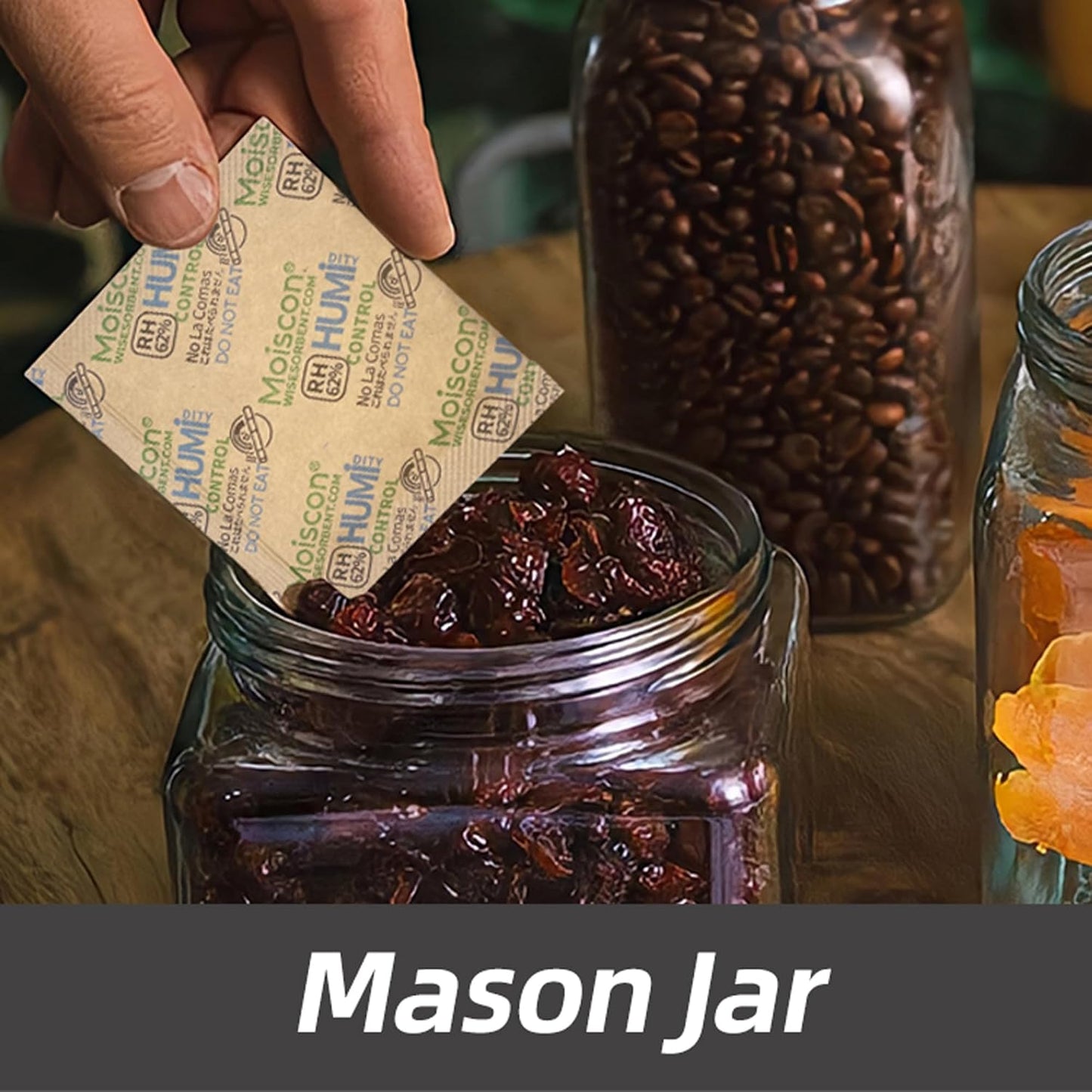 30 Pack 62% RH 8 Gram Two-Way Humidity Control Packs for Storing 1 oz, Size 8 Moisture Control Packets Individually Wrapped