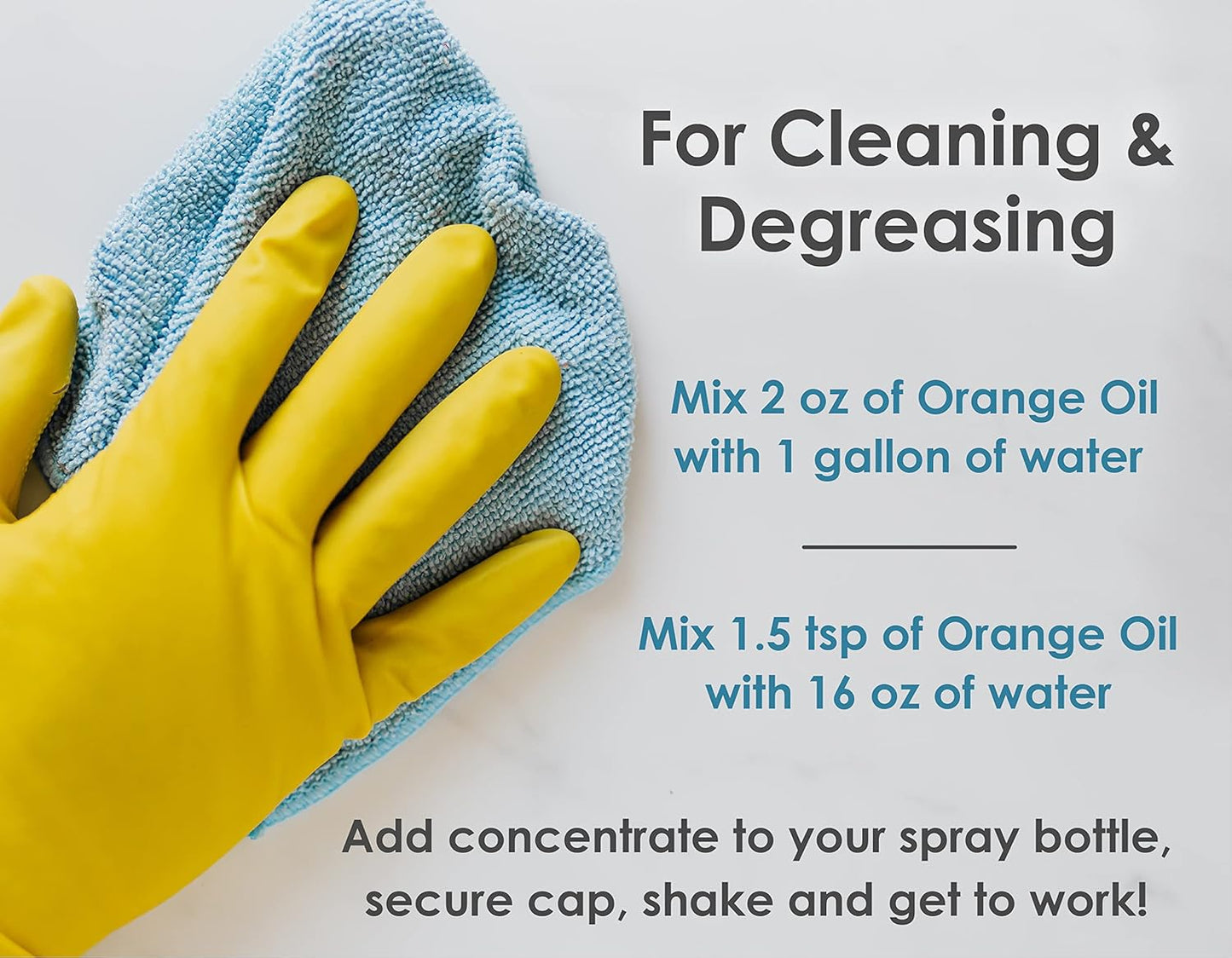Cold Pressed Orange Oil Concentrate | 8-ounce Professional Grade All-Purpose Citrus Cleaner, Degreaser & Pet Odor Eliminator Blend | Dilutes to 4 Gallons of Finished Product | Home and Outdoor Use