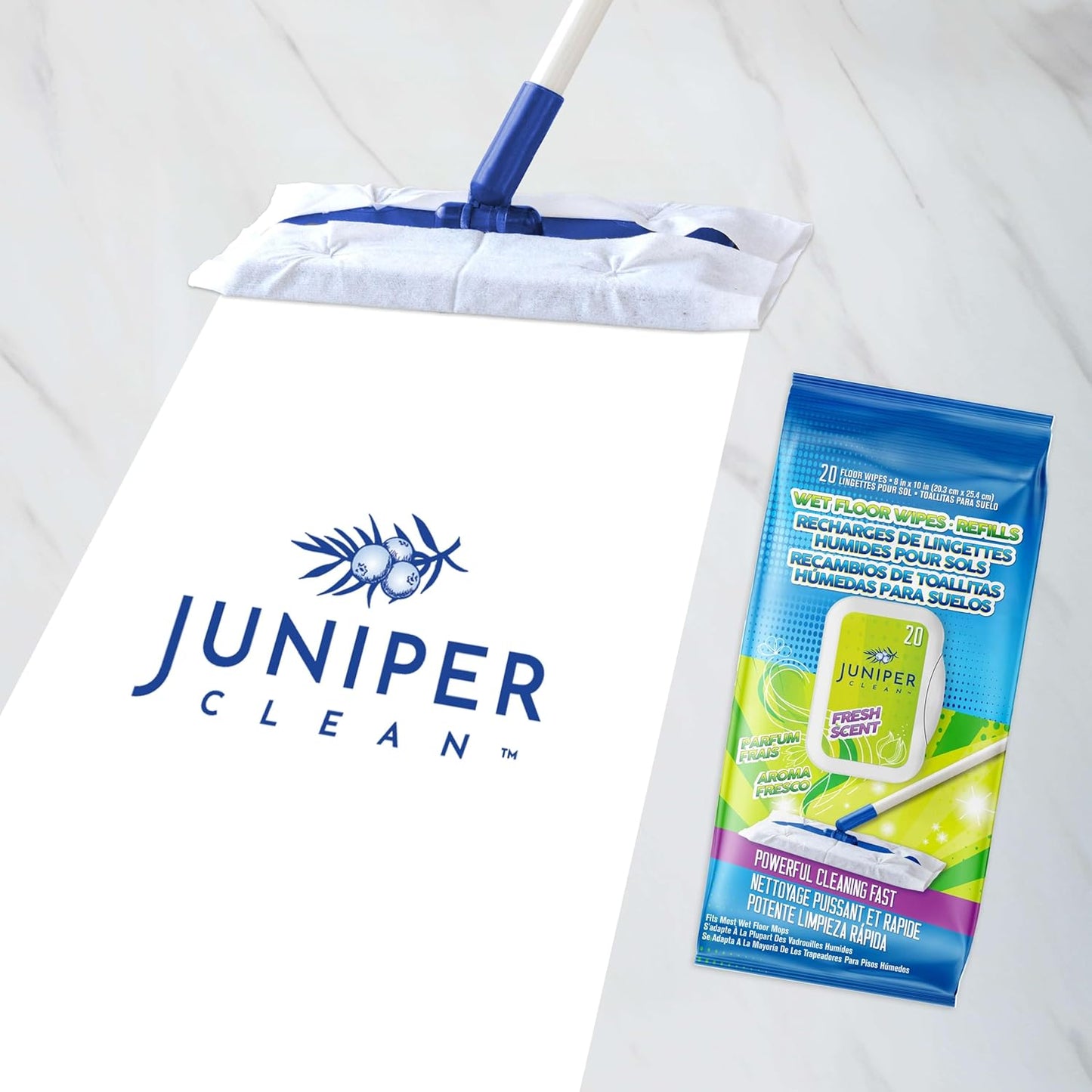 Wet Floor Wipes, Multi Surface Floor Cleaner Wet Mop Pads Fit Swiffer Sweeper Mop, Fresh Scent & Plant-Based Textured Cloth Trap Absorb Dirt, 20 Count (Pack of 30)