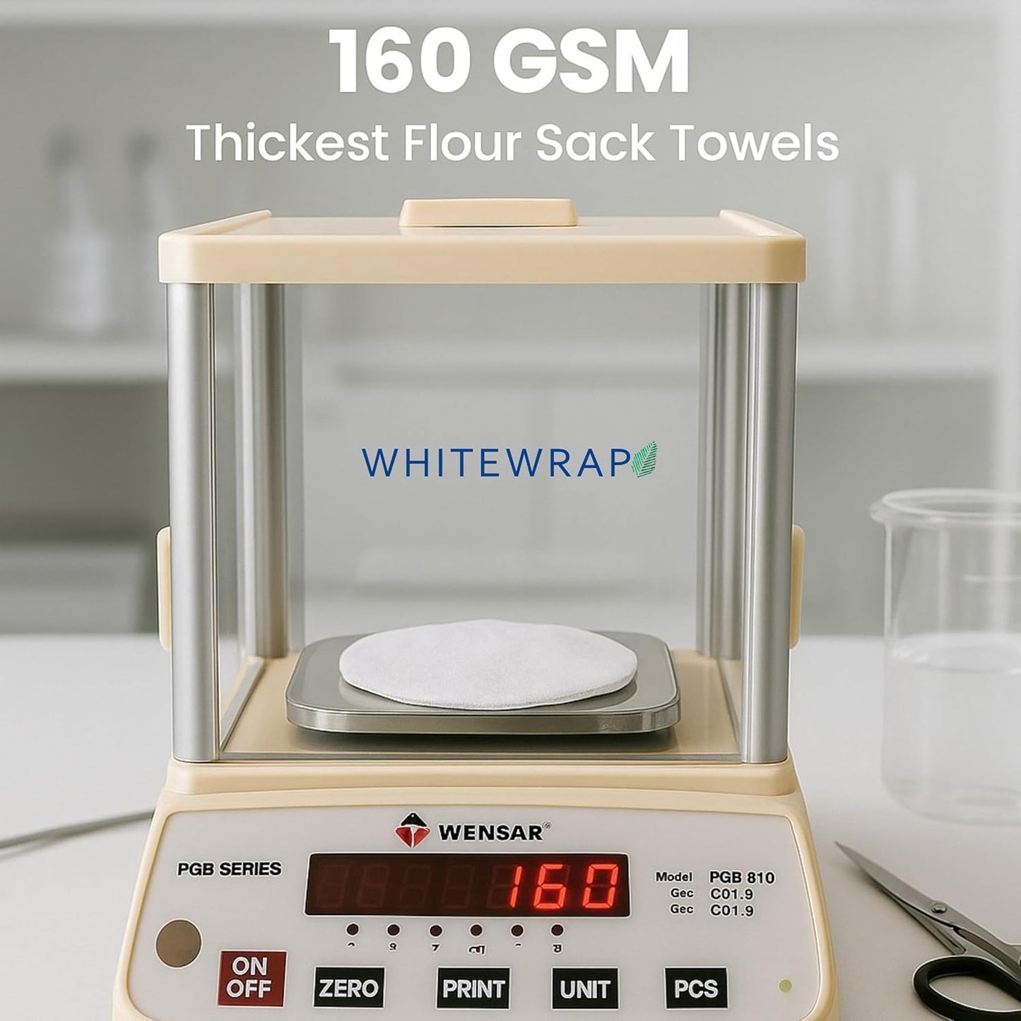 WHITEWRAP Flour Sack Towels| Tea Towel for Crafts| Kitchen Dish Cotton Blank Towel for Embroidery|Baking Bread Proofing Linen Cover| Thick Absorbent Quick Dry| 6 Pack 18"x28" Natural