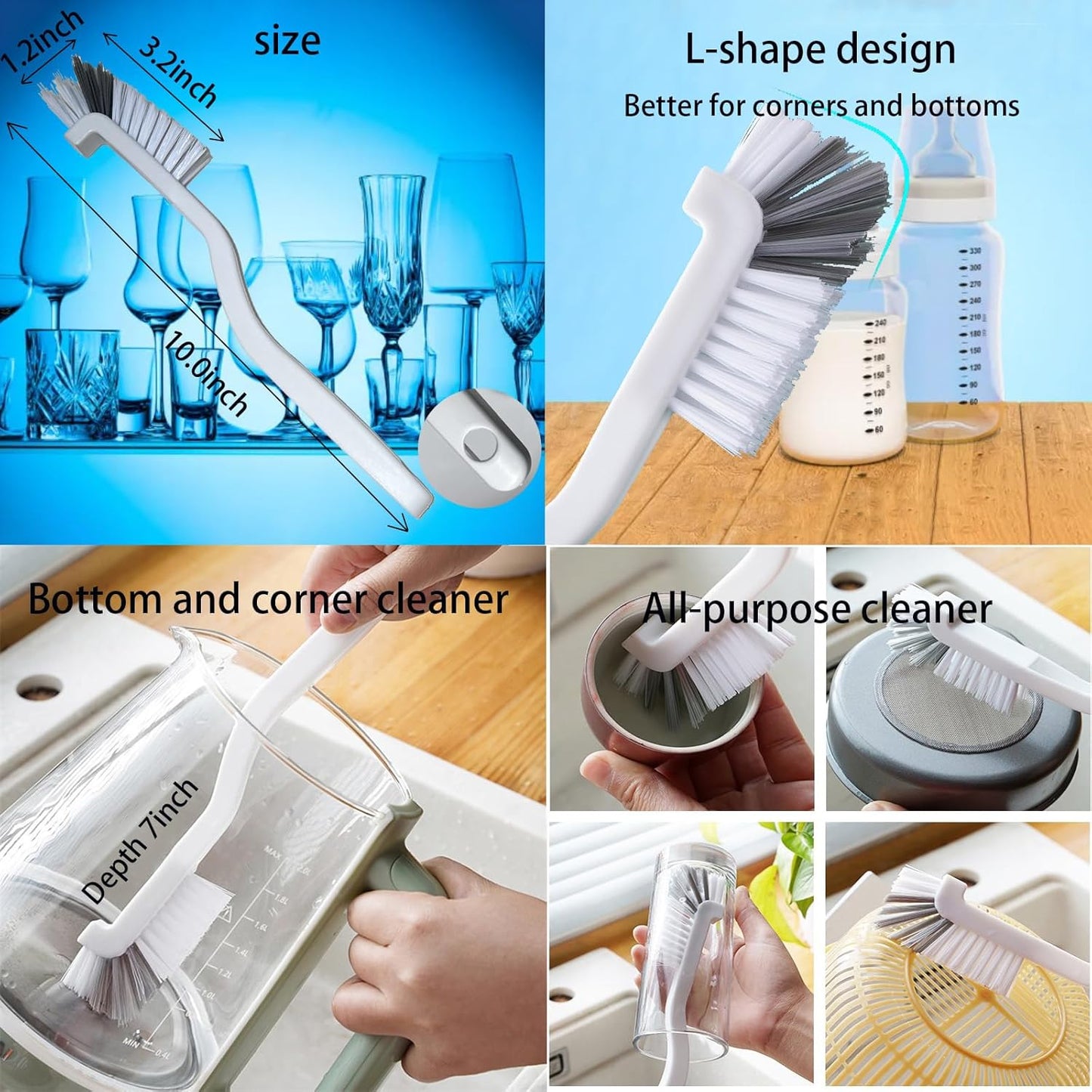 Cleaning Brushes, Gap Cleaning Brushes, Cleaning Brushes Small Spaces, Crevice Brushes for Cleaning, Cleaning Brush Kit.